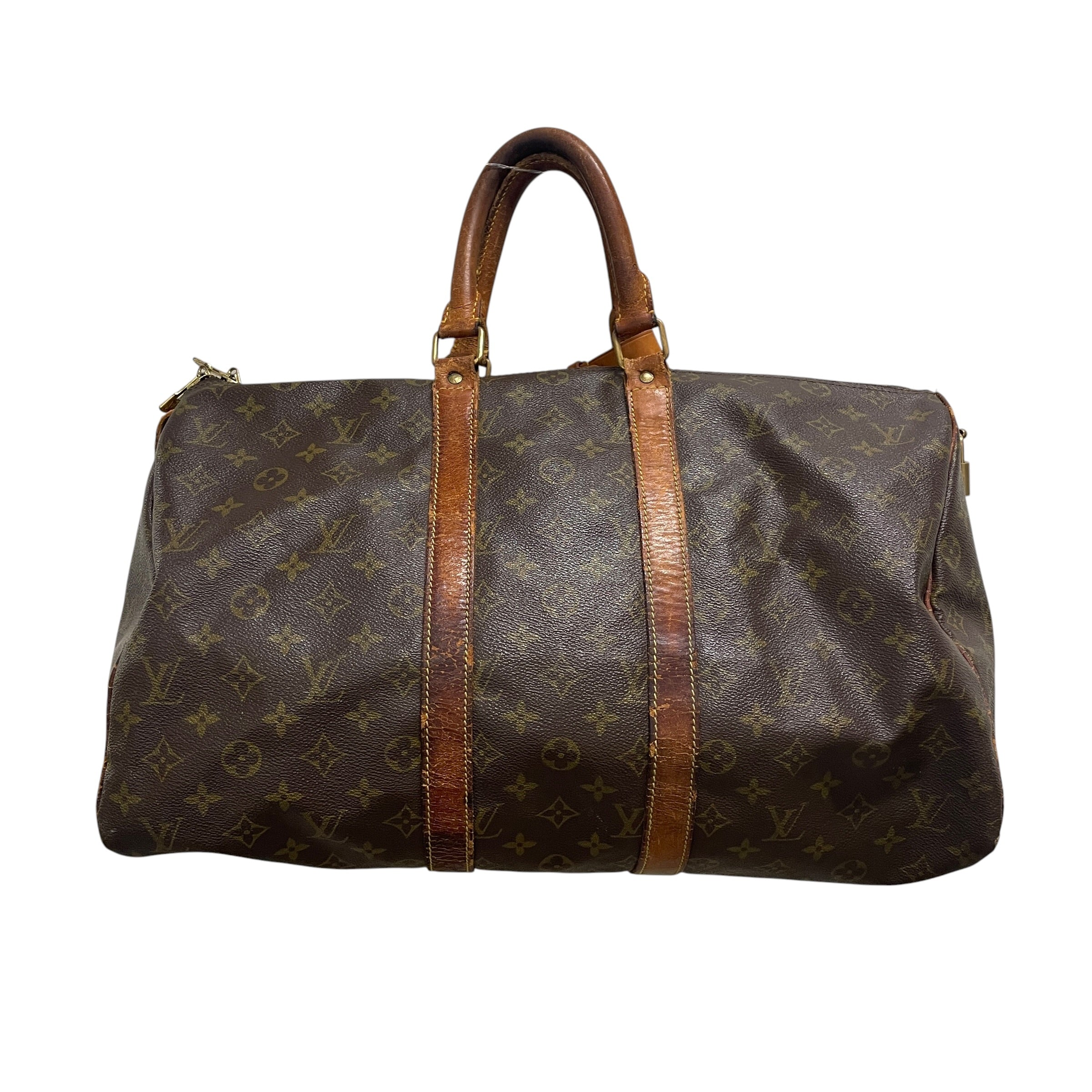 LOUIS VUITTON/Luggage/Monogram/Leather/BRW/R9XK2MD/DUFFLE/BROWN TRIM view 2