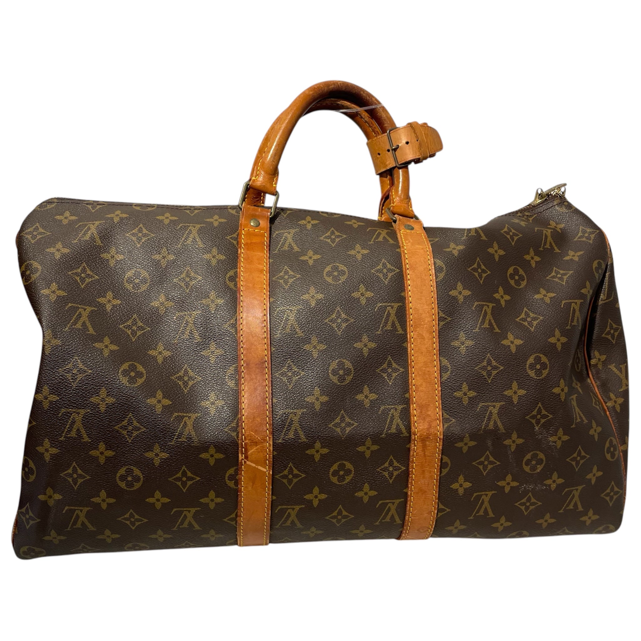 LOUIS VUITTON/Tote Bag/Leather/BRW/LV 884 KEEPALL view 2