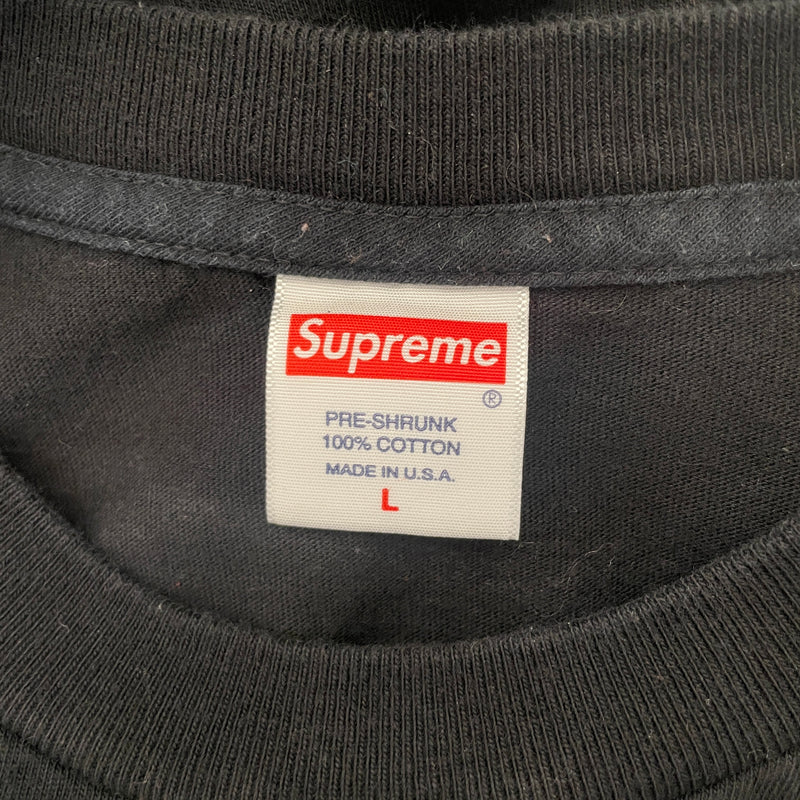 Supreme/T-Shirt/L/Cotton/BLK/"BUTTHOLE SUFRES"