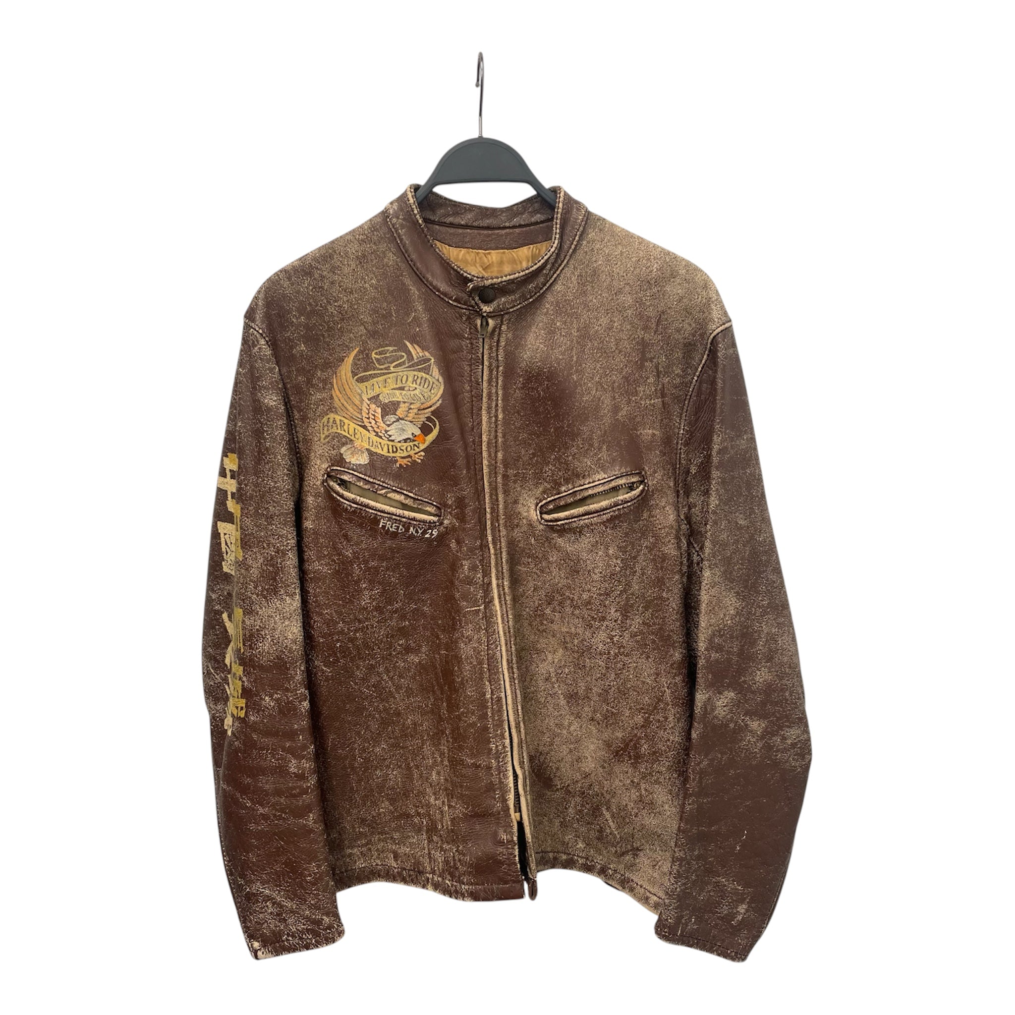CHINA WALL/Leather Jkt/M/Leather/BRW/All Over Print/HARLEY DAVIDSON view 1