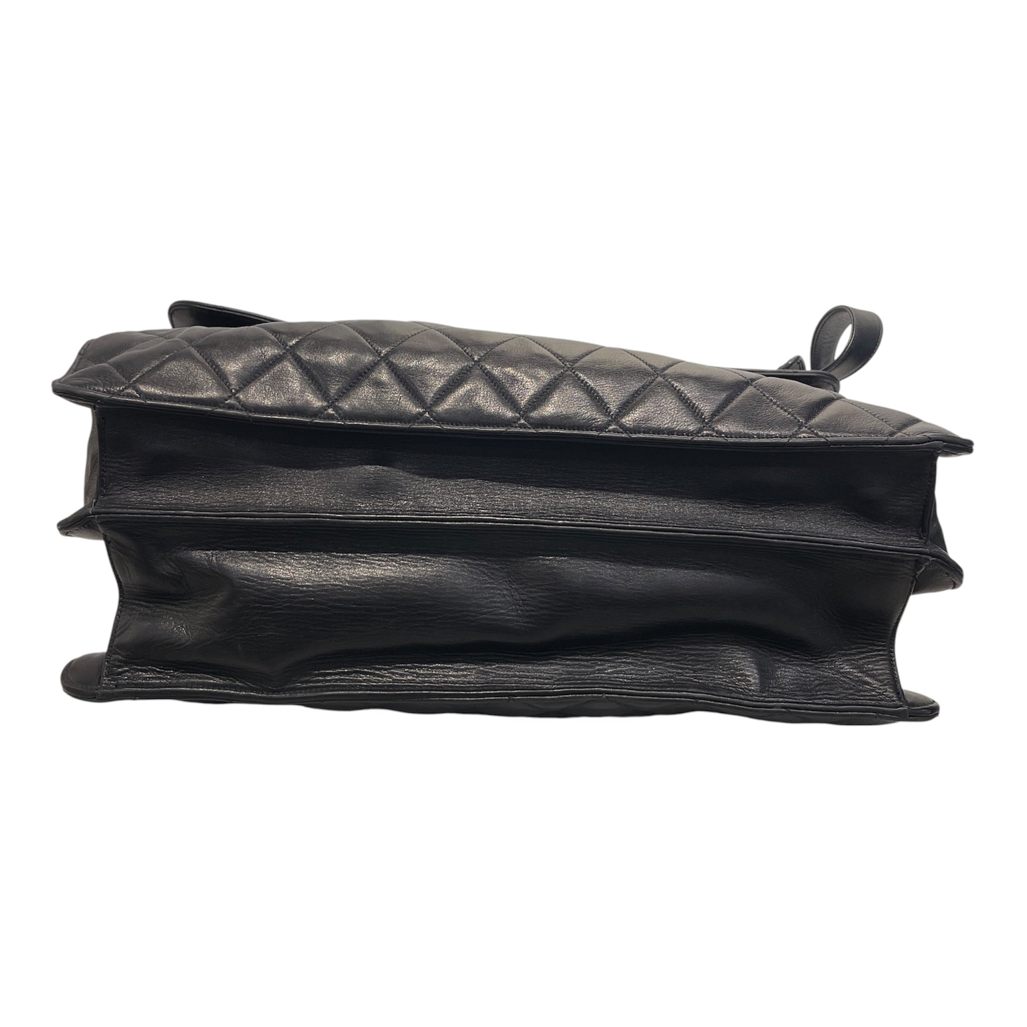 CHANEL/Briefcase/Lambskin/BLK/Quilted CC Briefca view 3