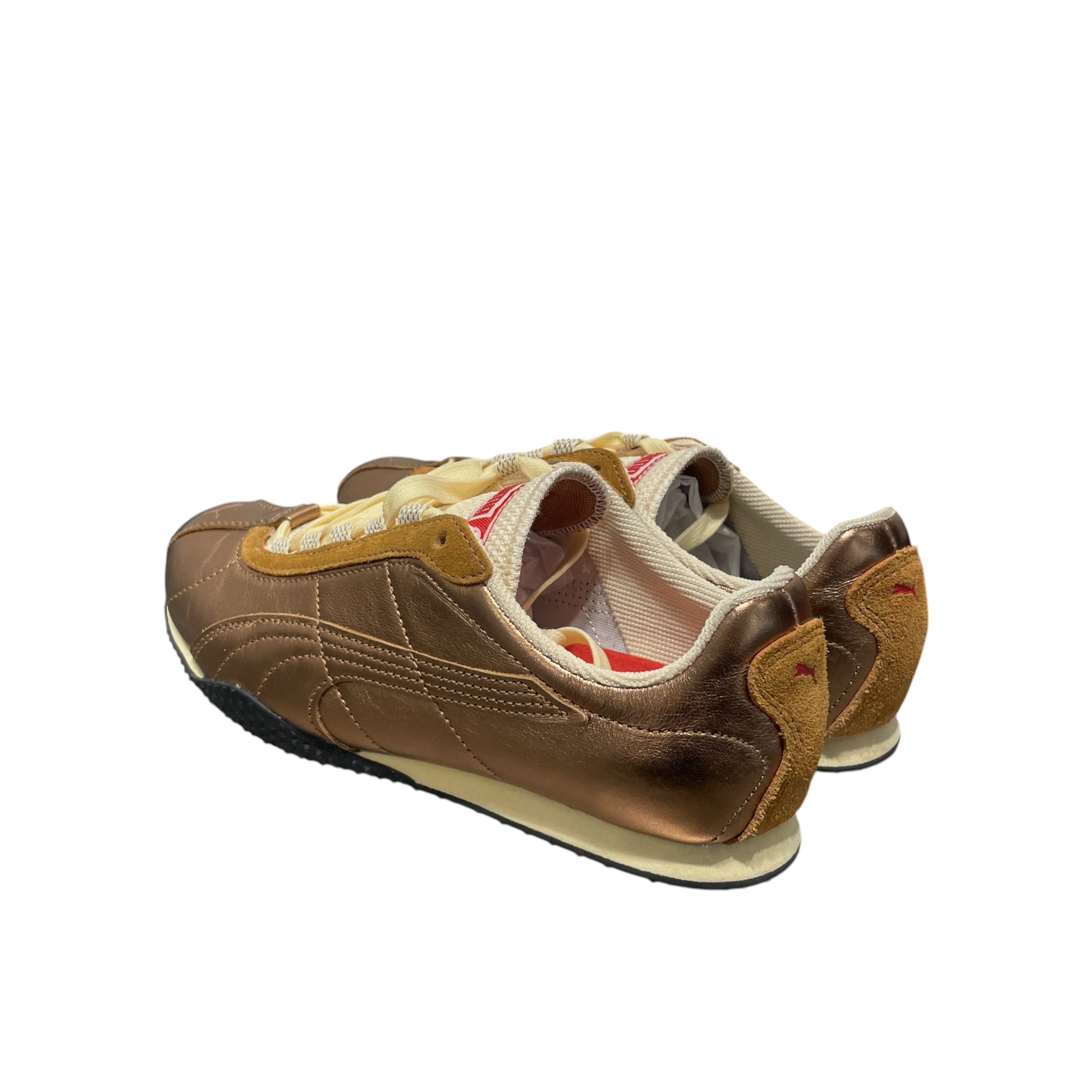 Politics/PUMA/Low-Sneakers/US 7.5/Leather/GLD/ view 2