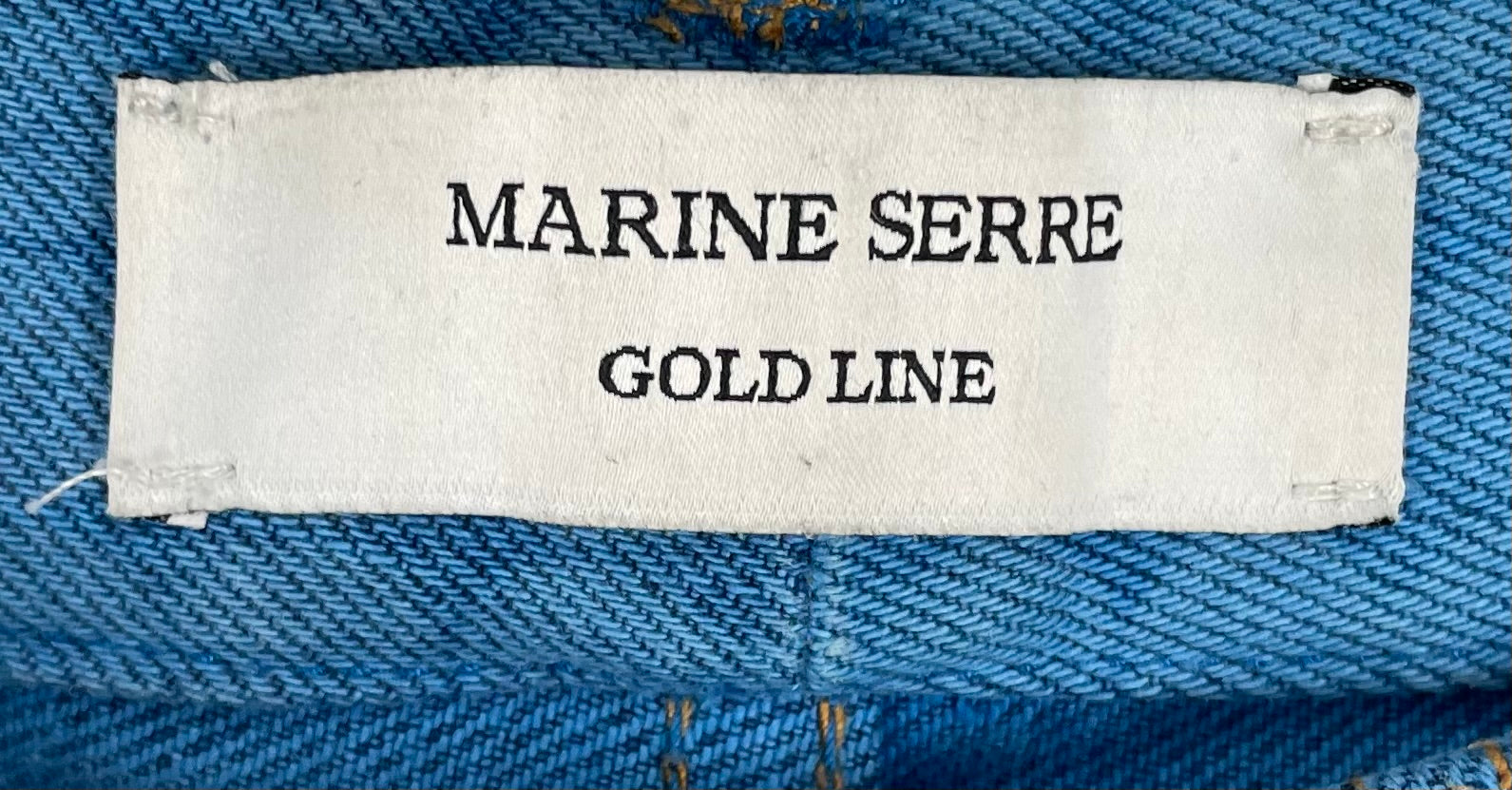 MARINE SERRE/Pants/L/Cotton/BLU/All Over Print/ view 3