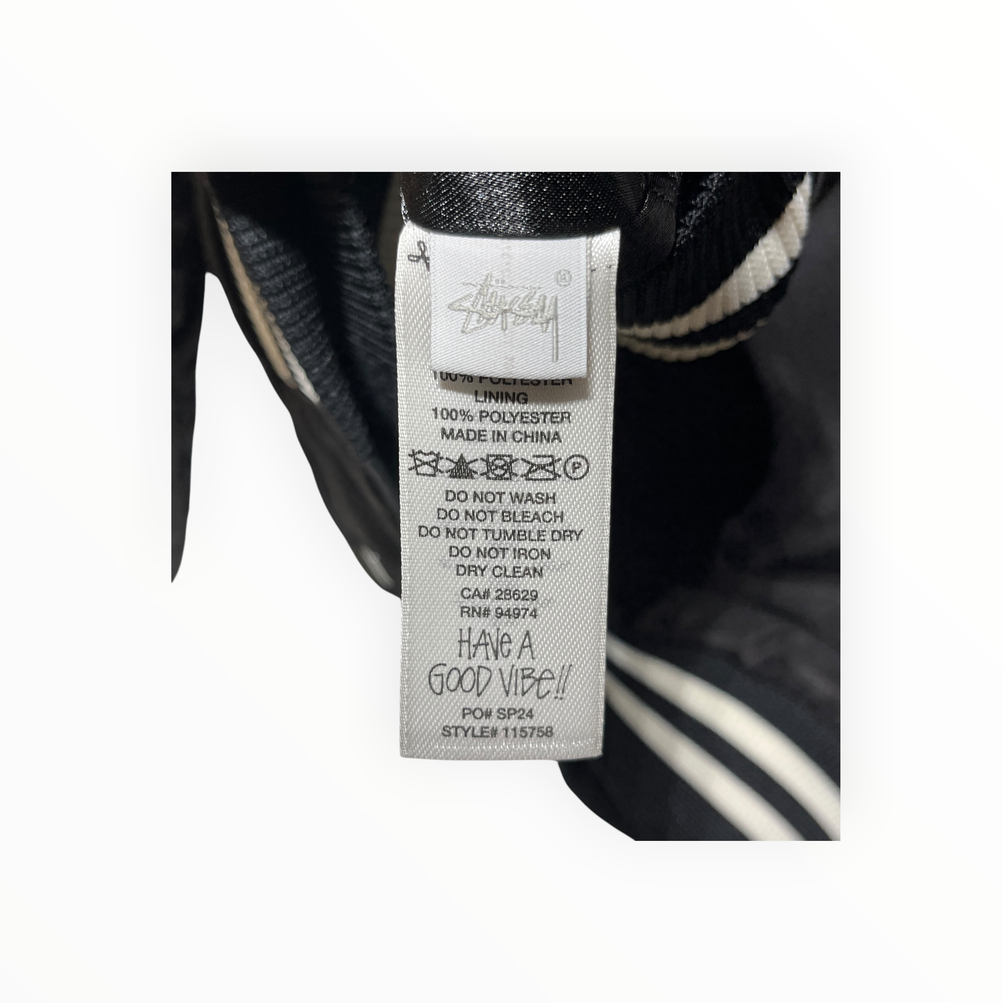 STUSSY/Jacket/L/Polyester/BLK/LEATHER S view 3