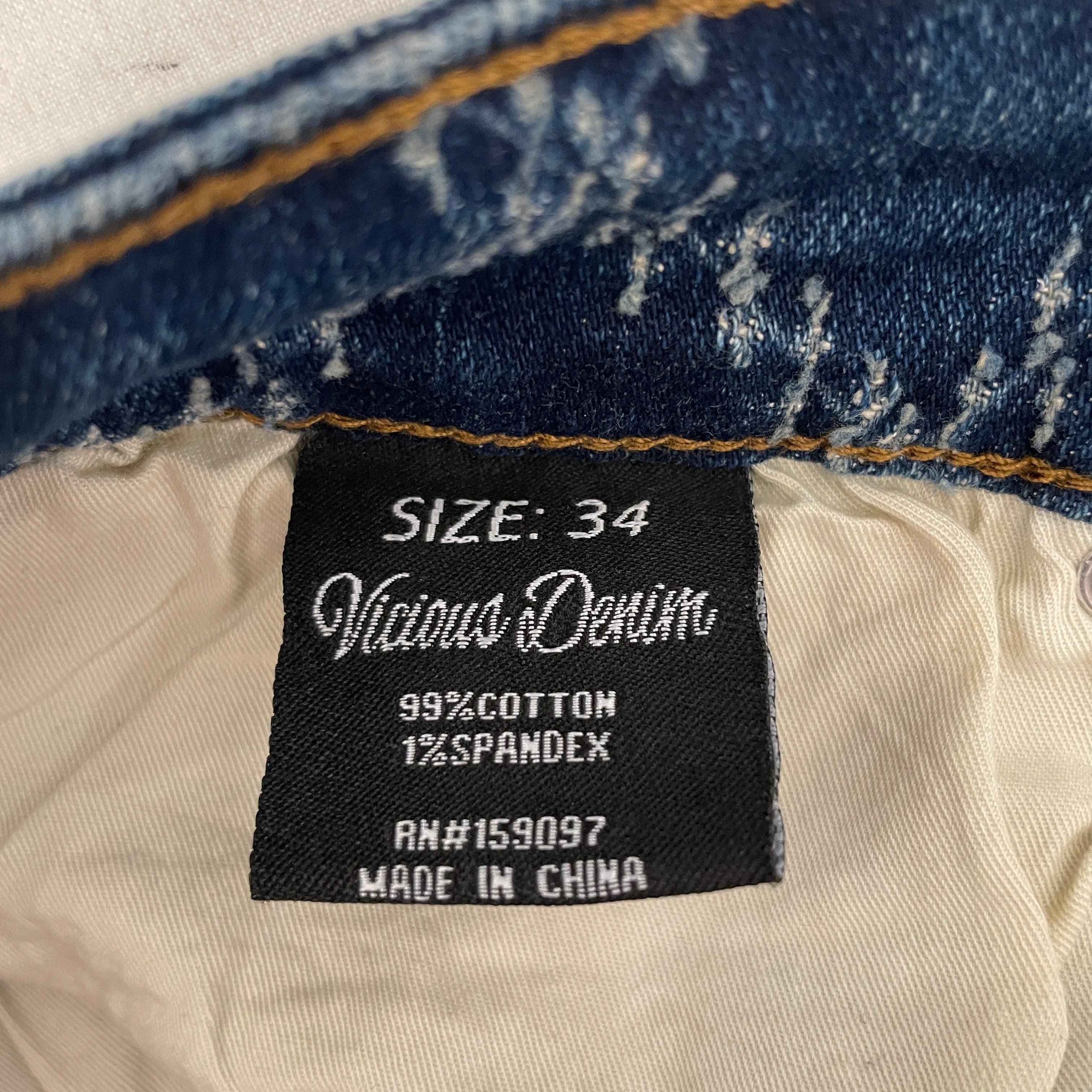 VICIOUS DENIM/Skinny Pants/34/Cotton/BLU/STUDDED view 4