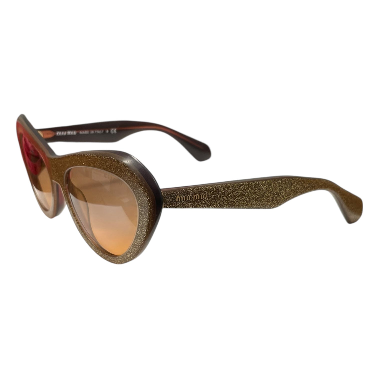 MIU MIU/Sunglasses/Glitter/Celluloid/GLD/SMU01N view 2