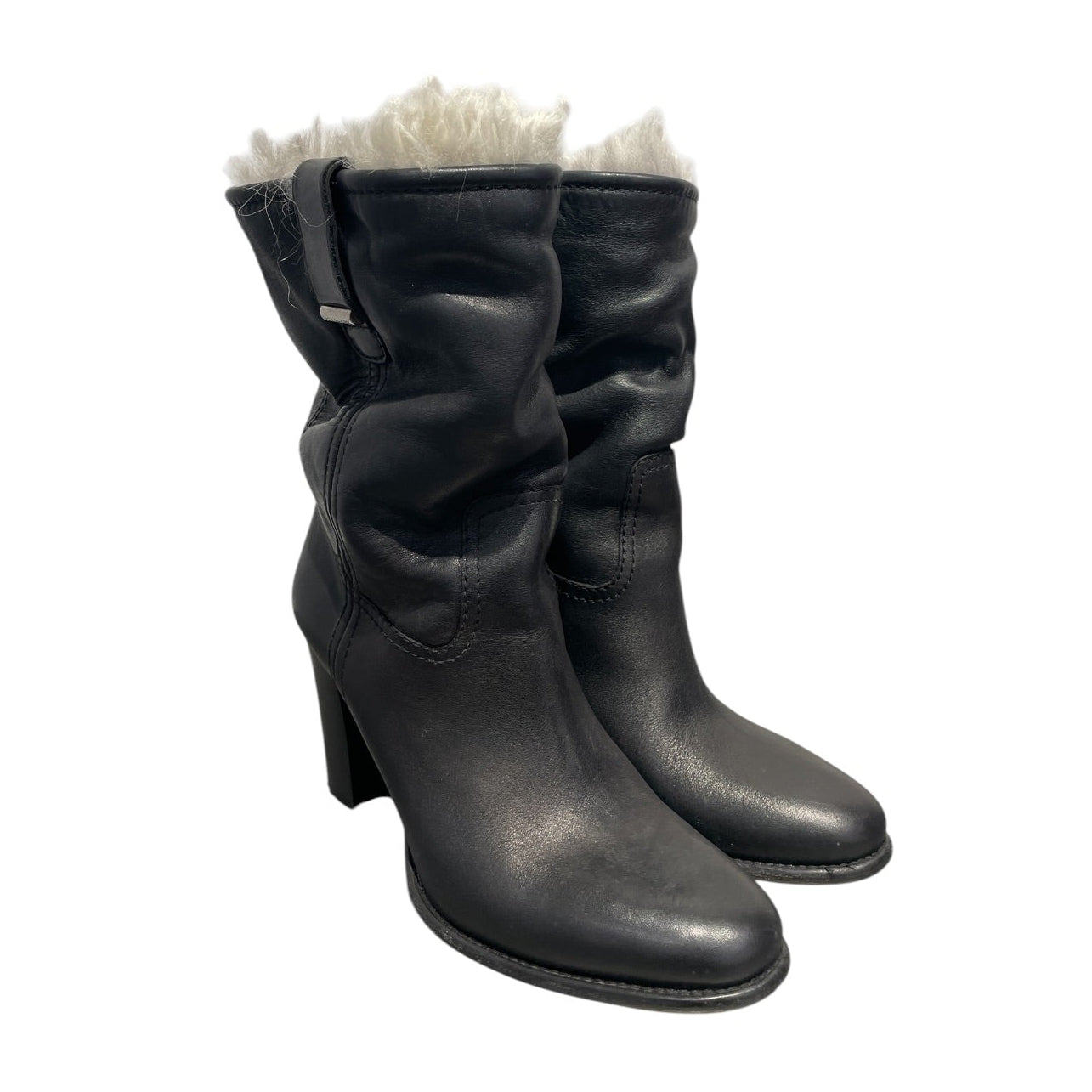 BURBERRY/Boots/US 7.5/Leather/BLK/ view 1