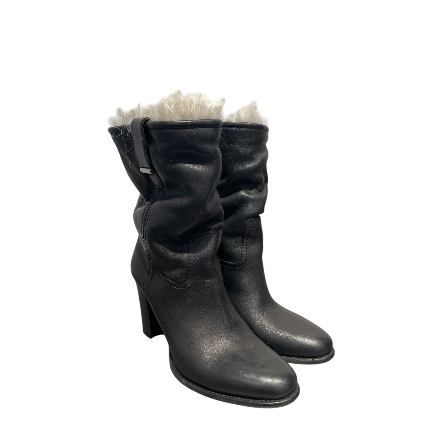 BURBERRY/Boots/US 7.5/Leather/BLK/ view 1