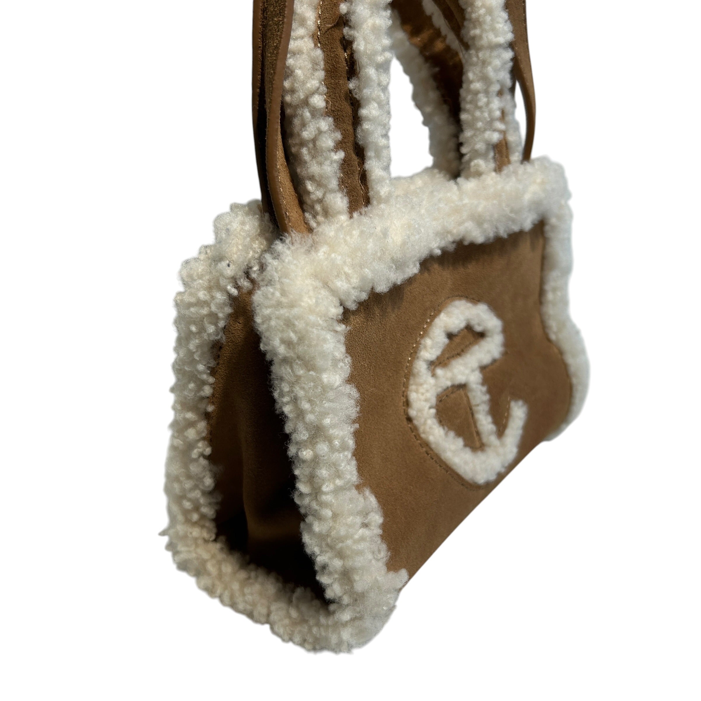 Telfar/UGG australia/Tote Bag/Sheepskin/CML/Small Chestnut Shopper view 3