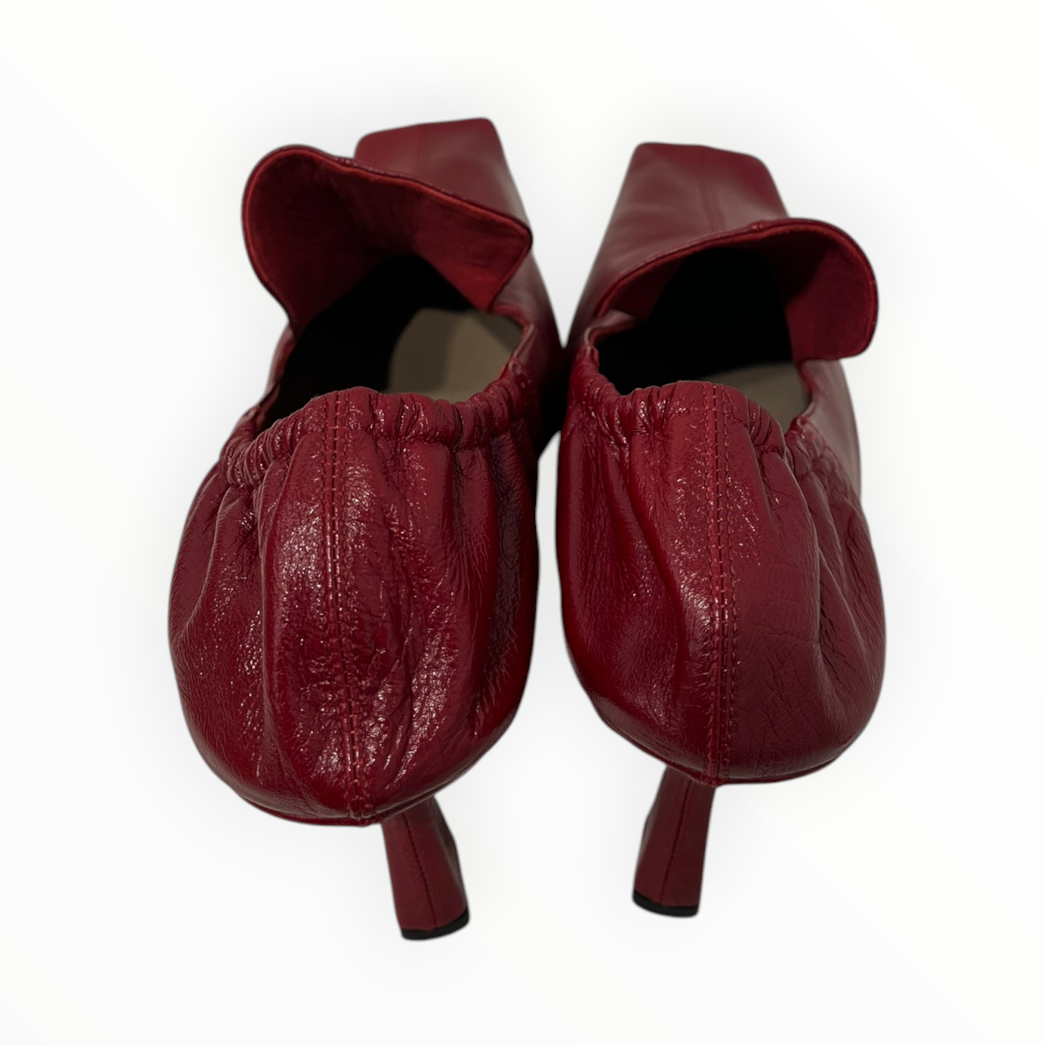 BOTTEGA VENETA/Heels/Leather/RED/RED LOAFER PUMPS/GLOSSY NAPA view 4