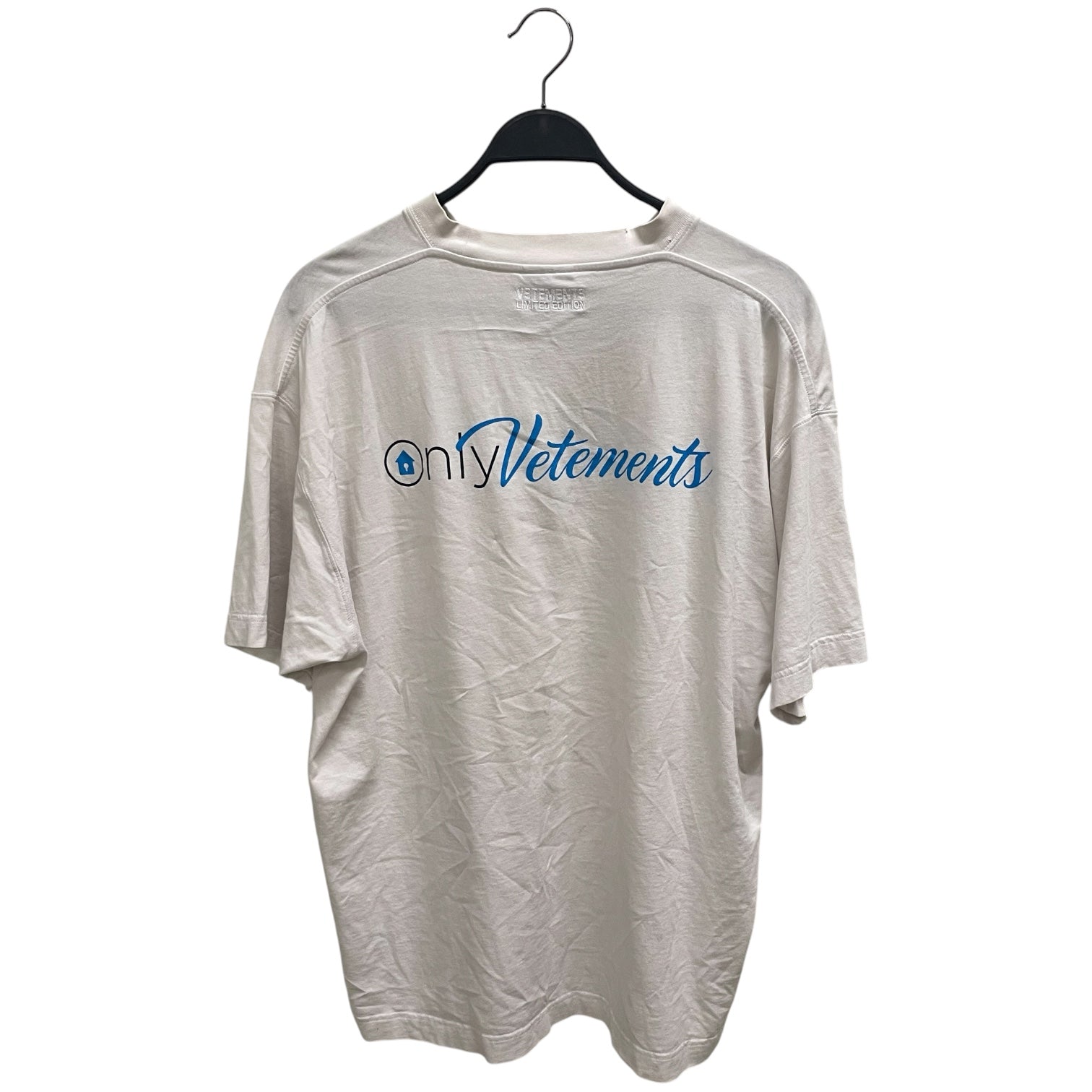 VETEMENTS/T-Shirt/XS/Cotton/WHT/Graphic/ony vetements view 2
