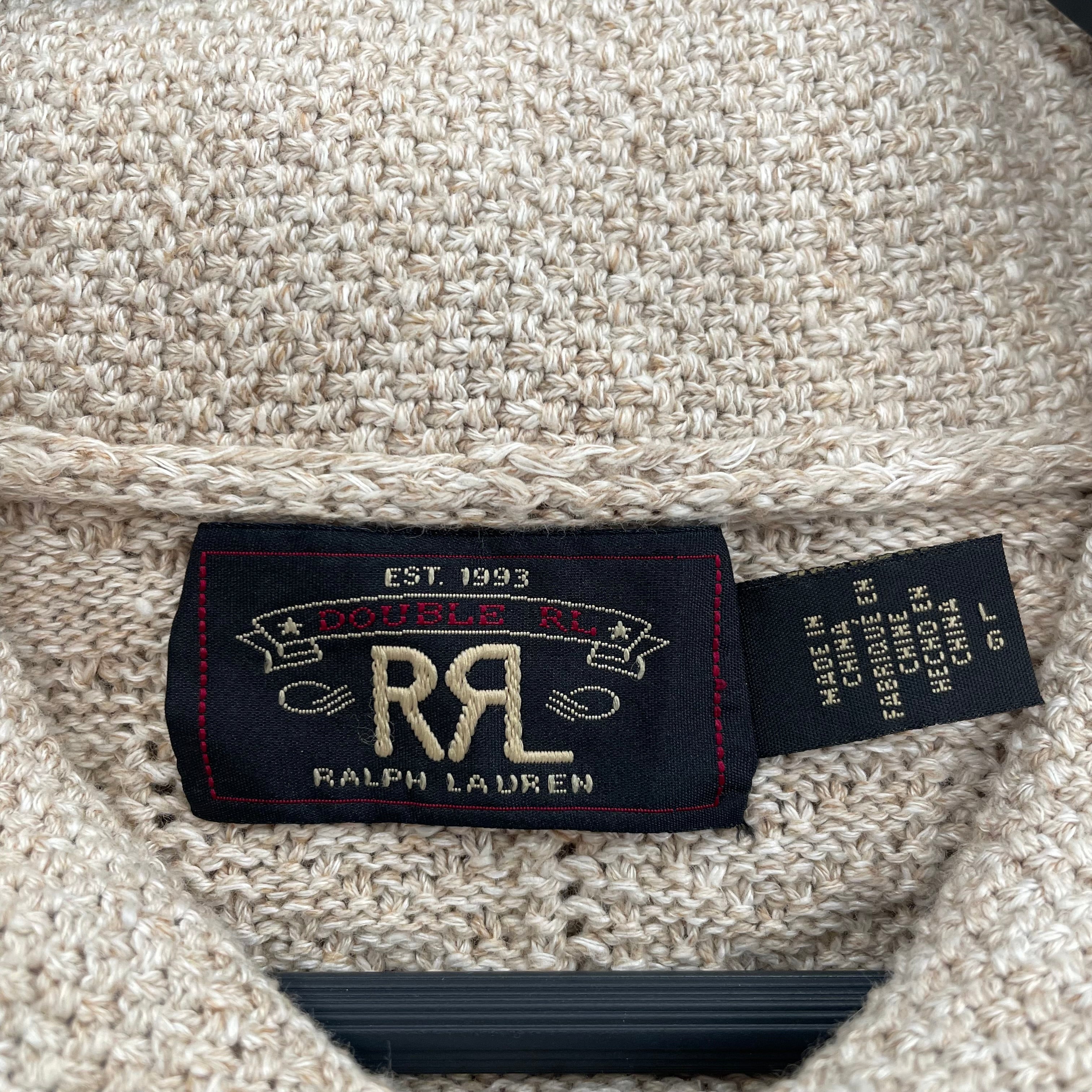 RRL/Cardigan/L/Cotton/BEG/ view 3