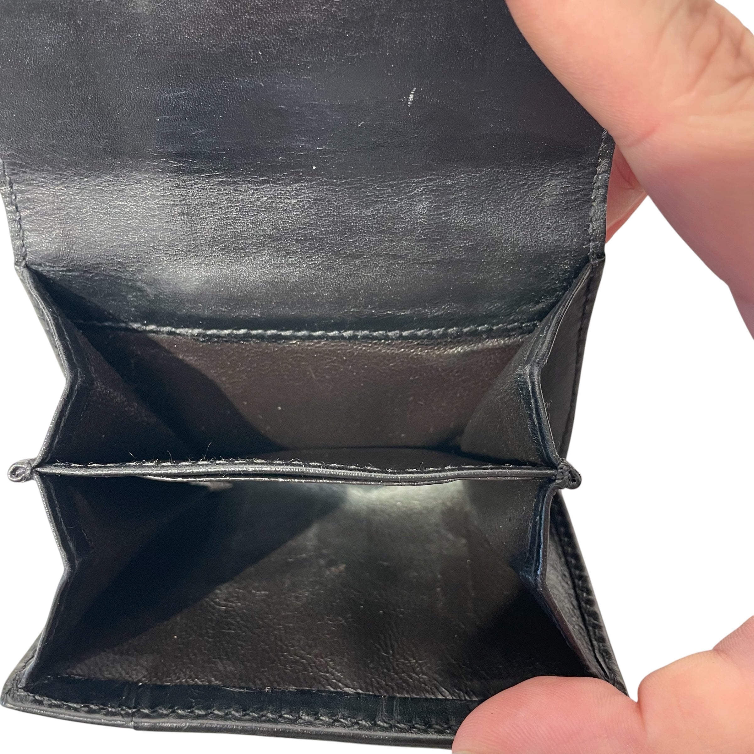 GUCCI/Wallet/Monogram/Leather/BLK/ view 4
