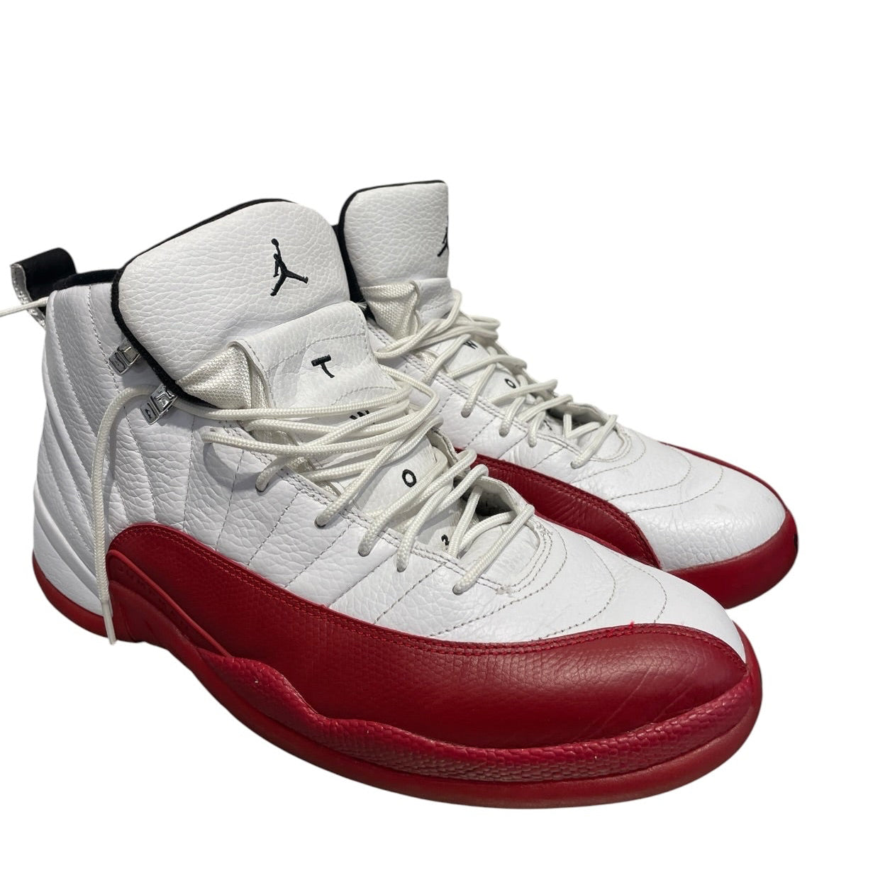 JORDAN BRAND/Hi-Sneakers/US 13/Leather/WHT/12 Retro Cherry view 1