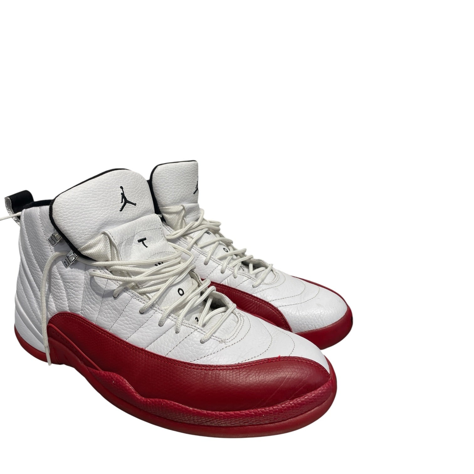 JORDAN BRAND/Hi-Sneakers/US 13/Leather/WHT/12 Retro Cherry view 1