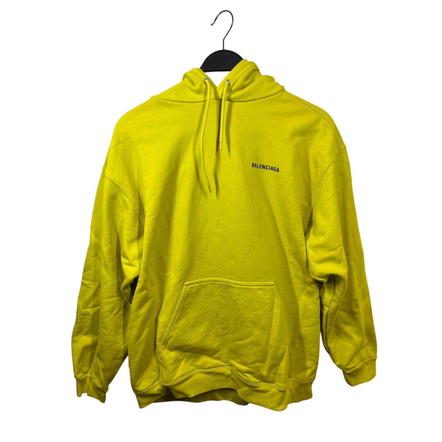 BALENCIAGA/Hoodie/L/Cotton/YEL/classic Balenciaga logo view 1