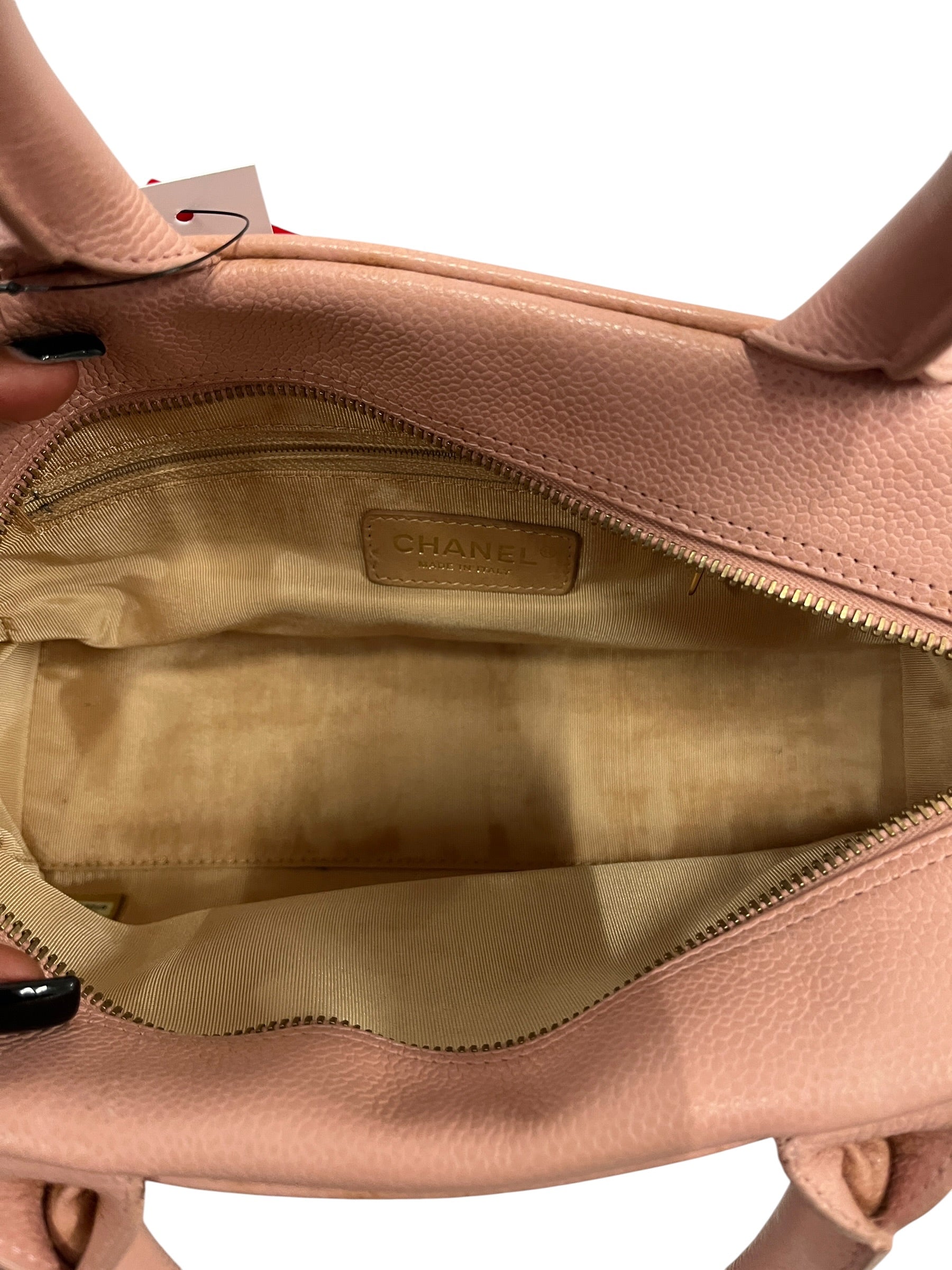 CHANEL/Hand Bag/Leather/PNK/TIMELESS BOWLING BAG view 5