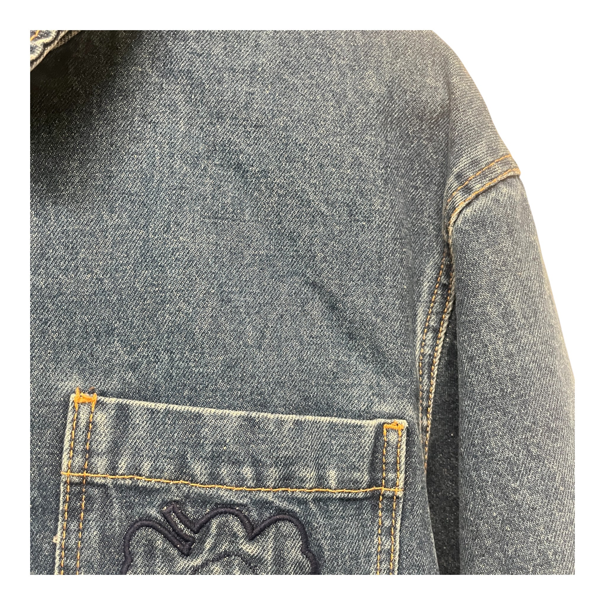 marimekko/Denim Jkt/S/Denim/IDG/Single Breasted/POWERI UNIKKO view 3