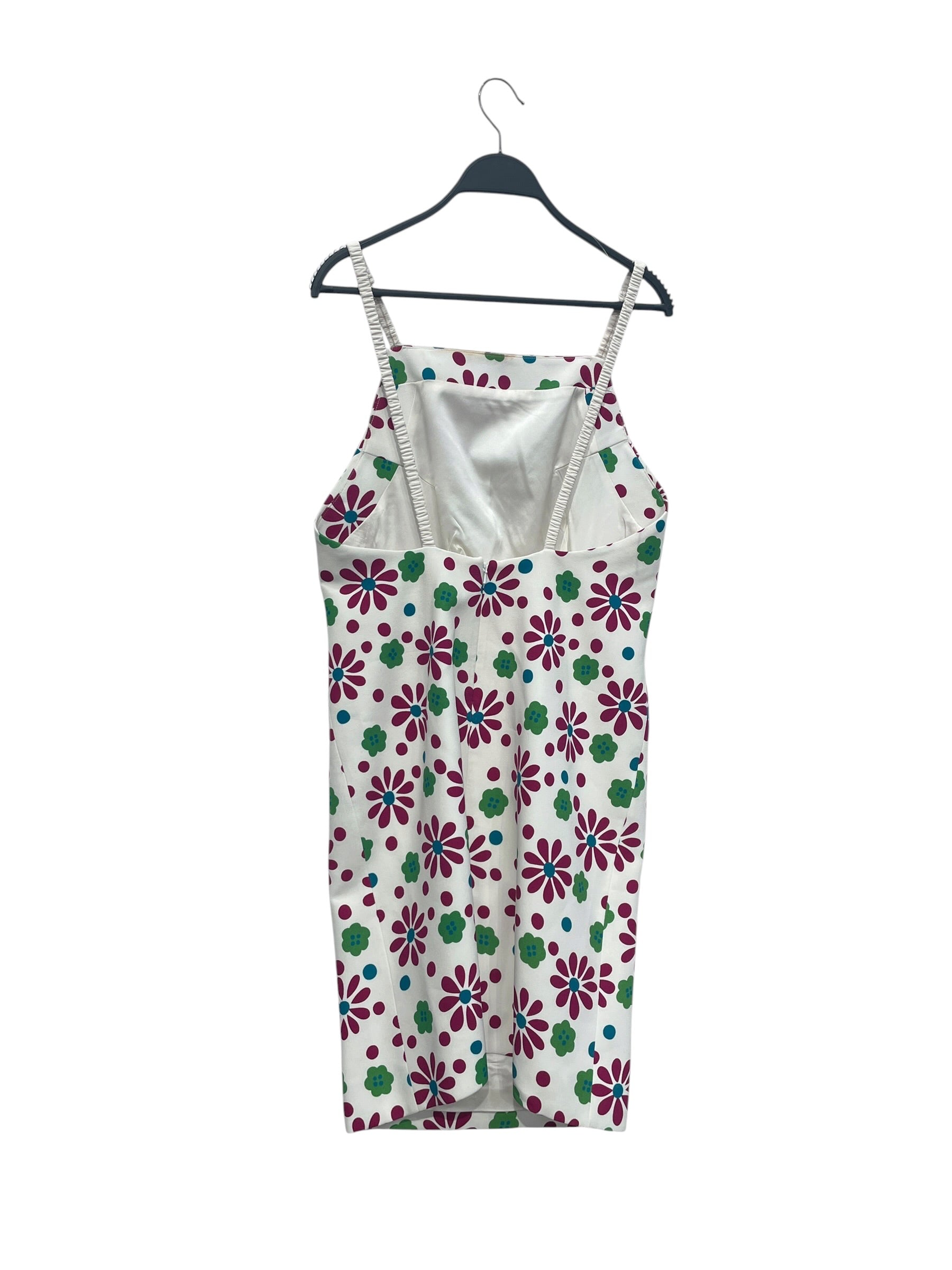 SAINT LAURENT/Dress/4/Floral Pattern/Cotton/WHT/BUTTONFLOWERS view 2