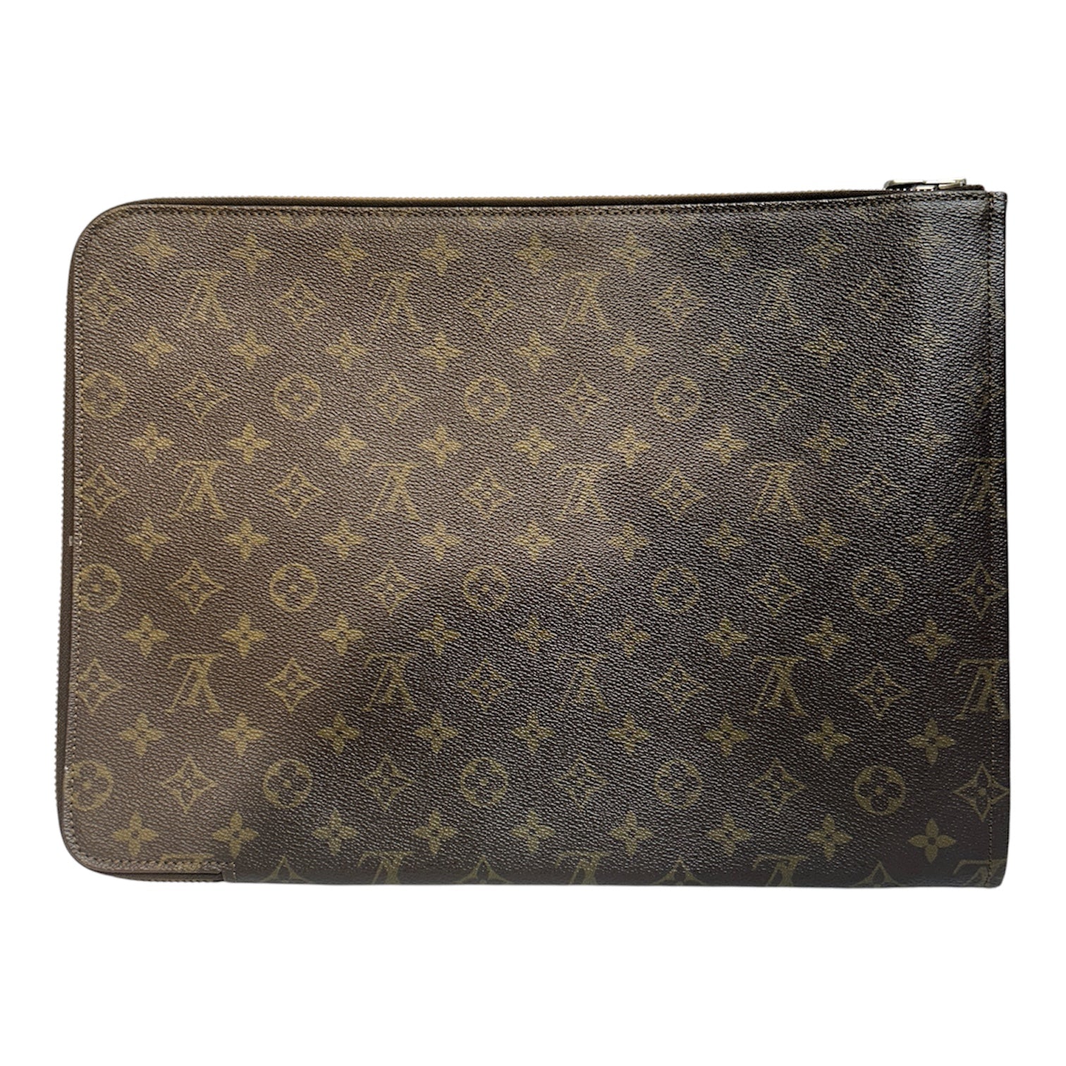 LOUIS VUITTON/Accessories/Monogram/Leather/BRW/M's/Laptop case view 2