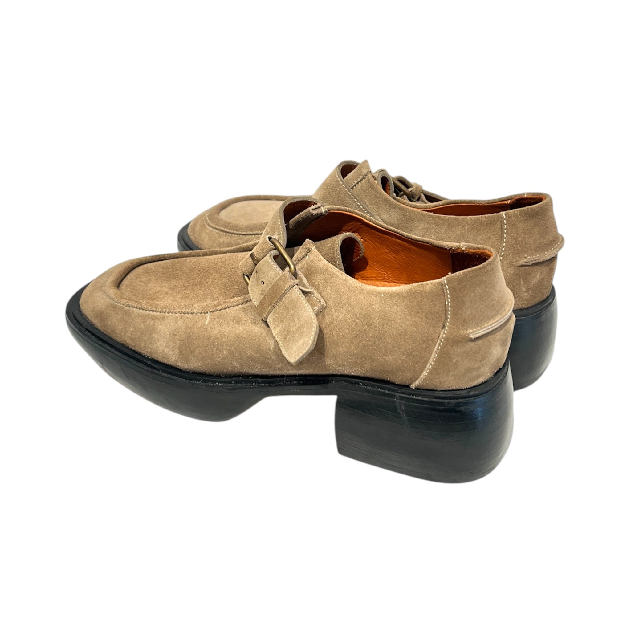 EITHER/ OR/Loafers/EU 40/Suede/BRW/THE MONK LOAFER BELT BUCKLE view 2