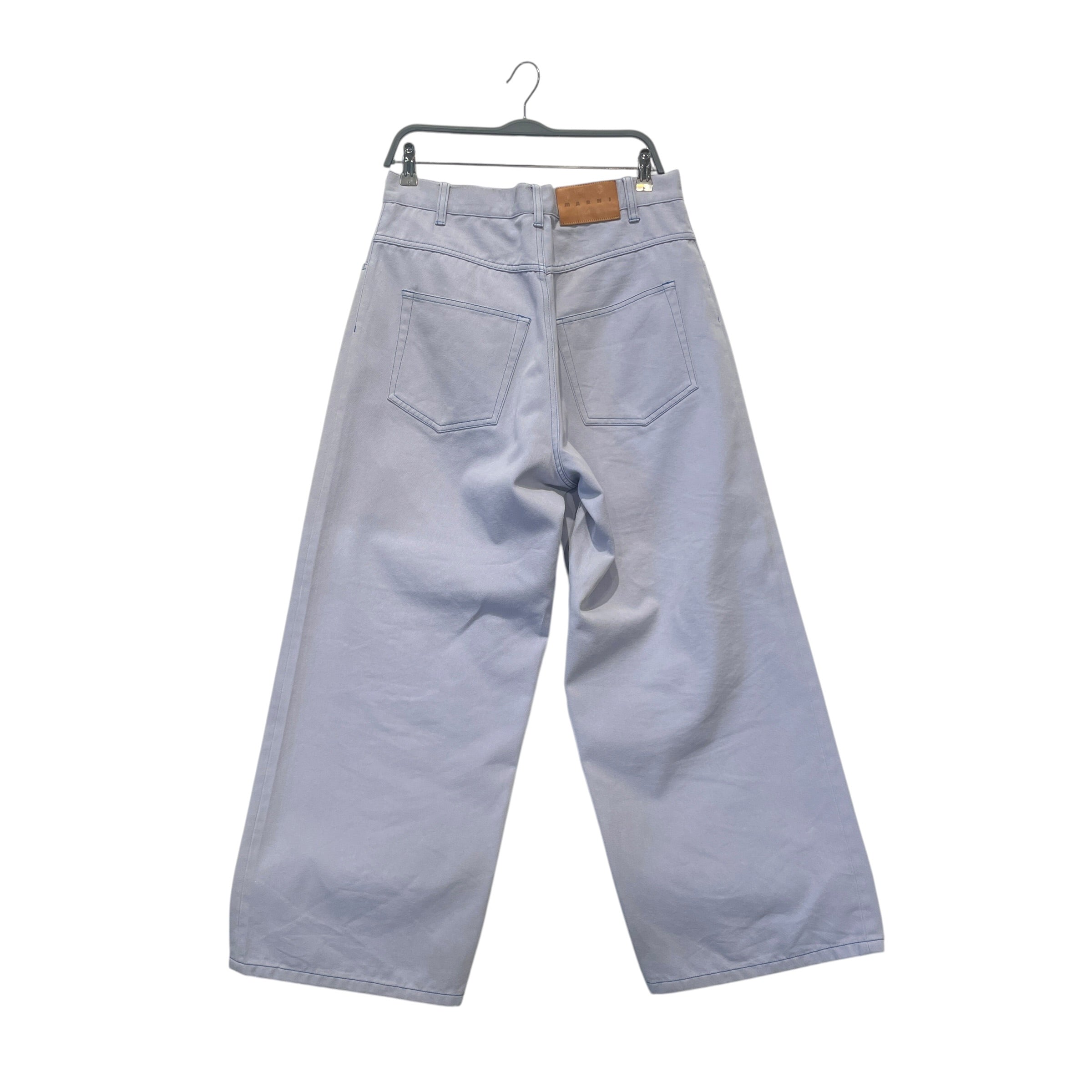 MARNI/Pants/31/Denim/IDG/BABY BLUE WIDELEG view 3