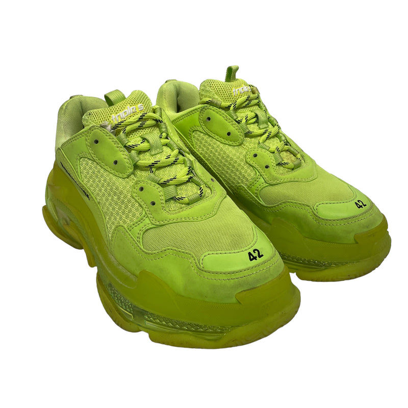 BALENCIAGA/Low-Sneakers/US 9/GRN/Triple S Neon Green