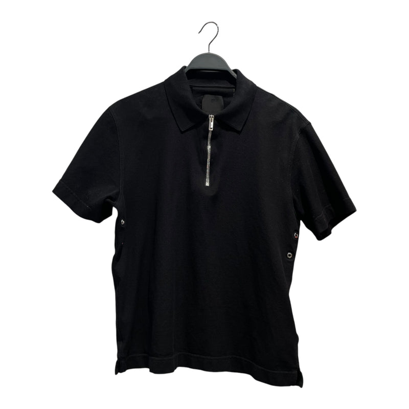 GIVENCHY/Polo Shirt/L/Cotton/BLK/Half Zip