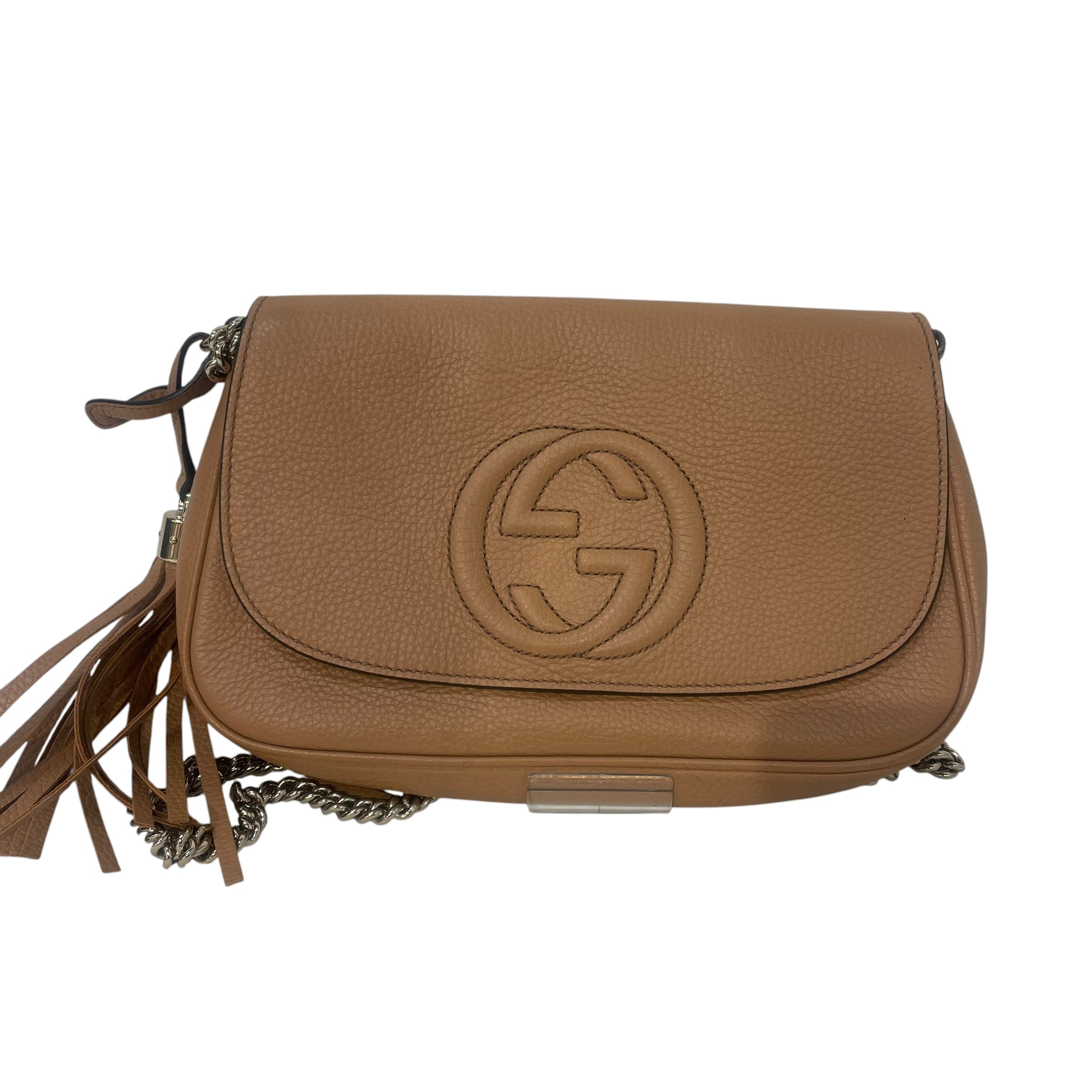 GUCCI/Cross Body Bag/Leather/CML/medium interlock g soho view 1