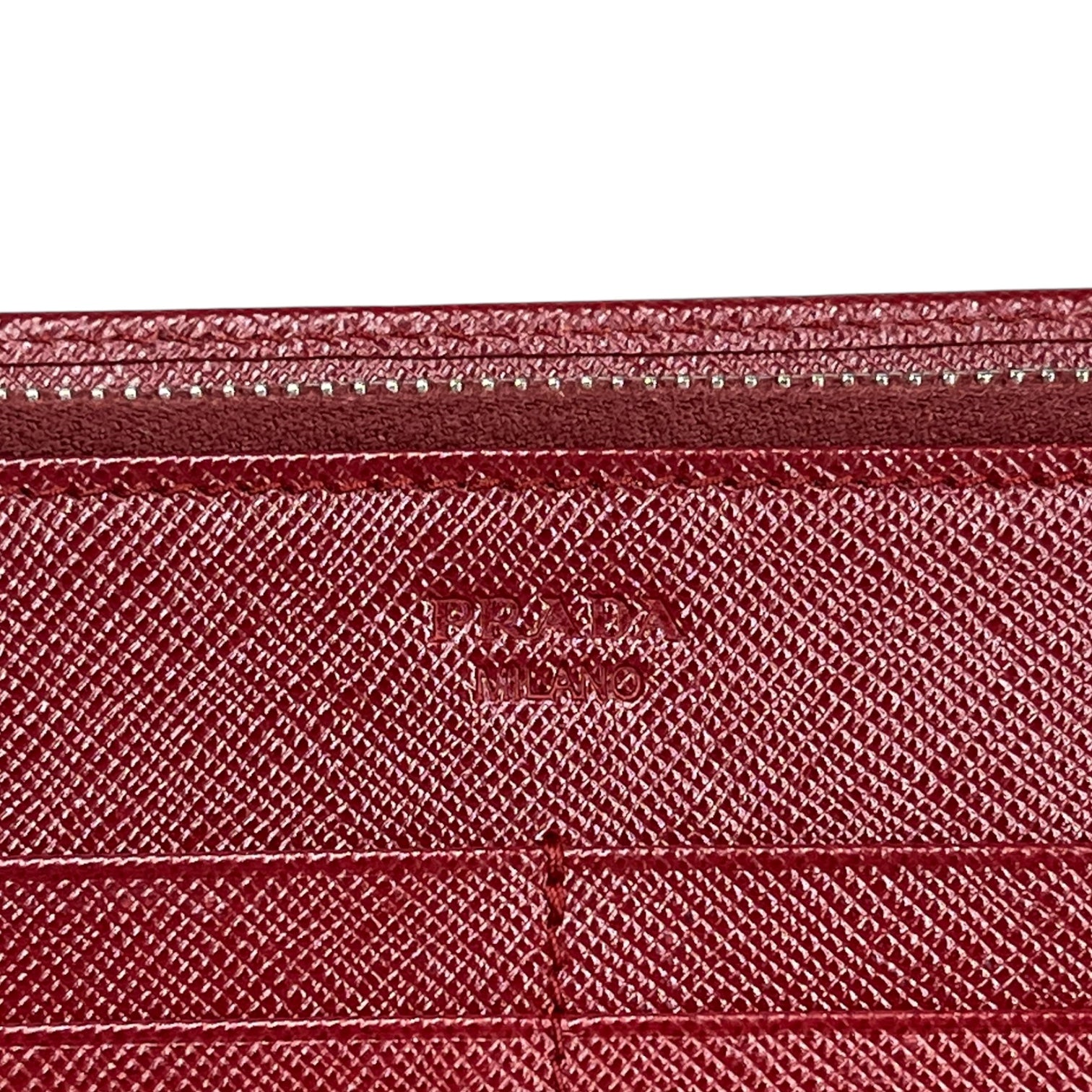 PRADA/Long Wallet/RED/Saffiano view 4