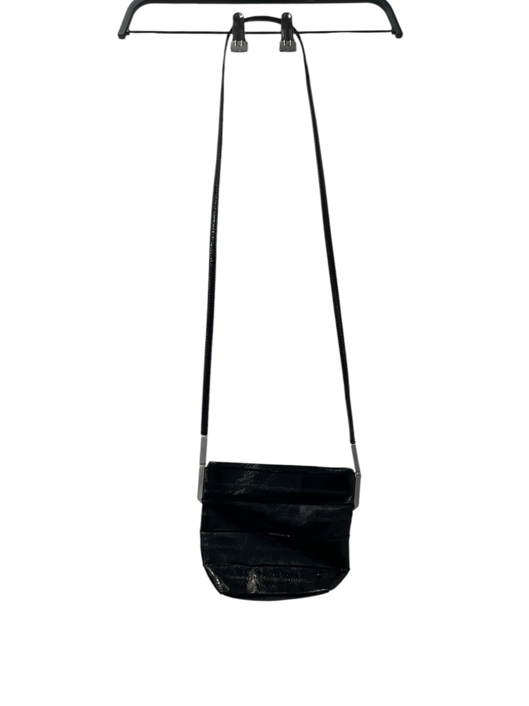 Rick Owens/Bag/Leather/BLK/EEL LEATHER CROSSBODY BAG view 1