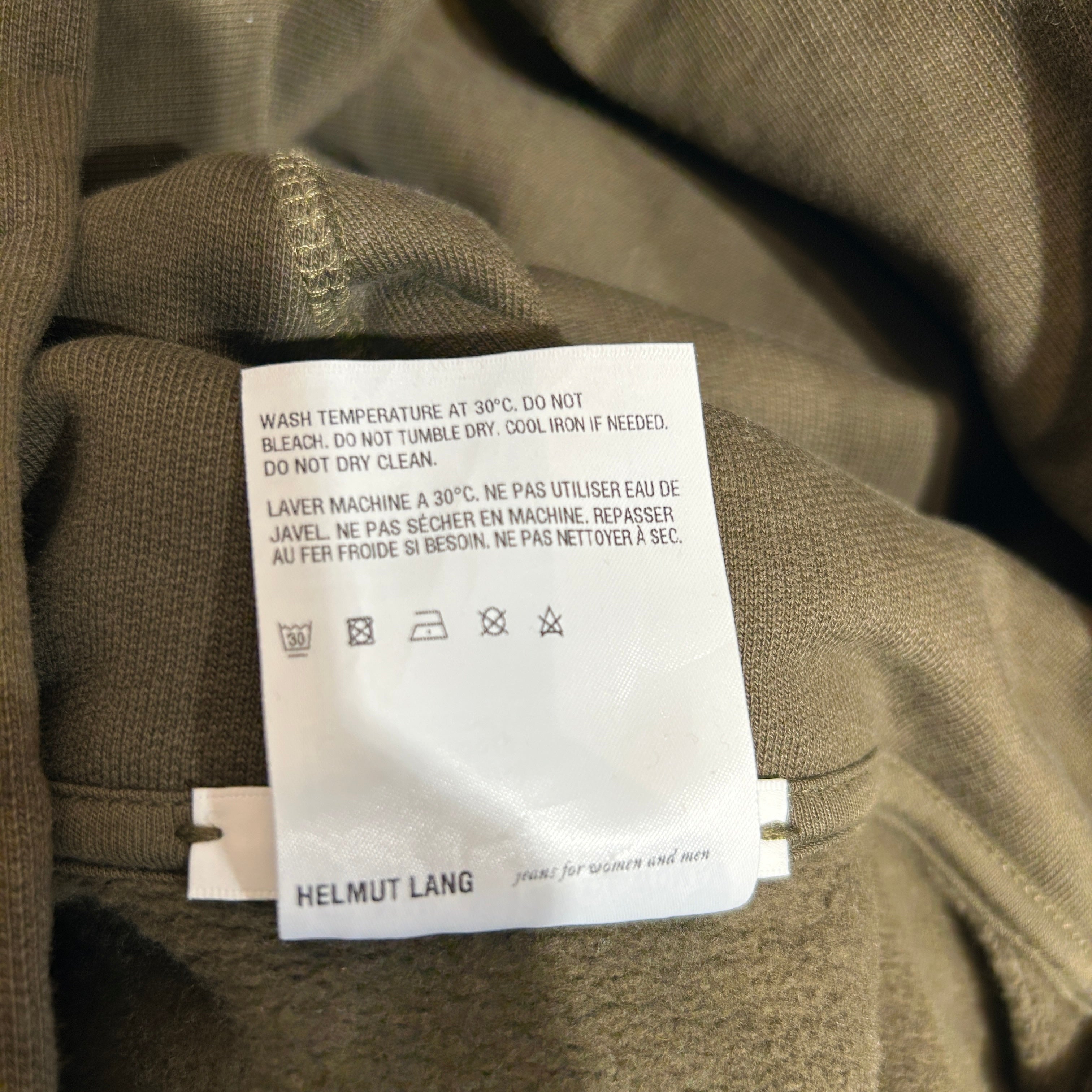 Helmut Lang/Hoodie/XL/Cotton/GRN/Sleeve Strap Hoodie view 4