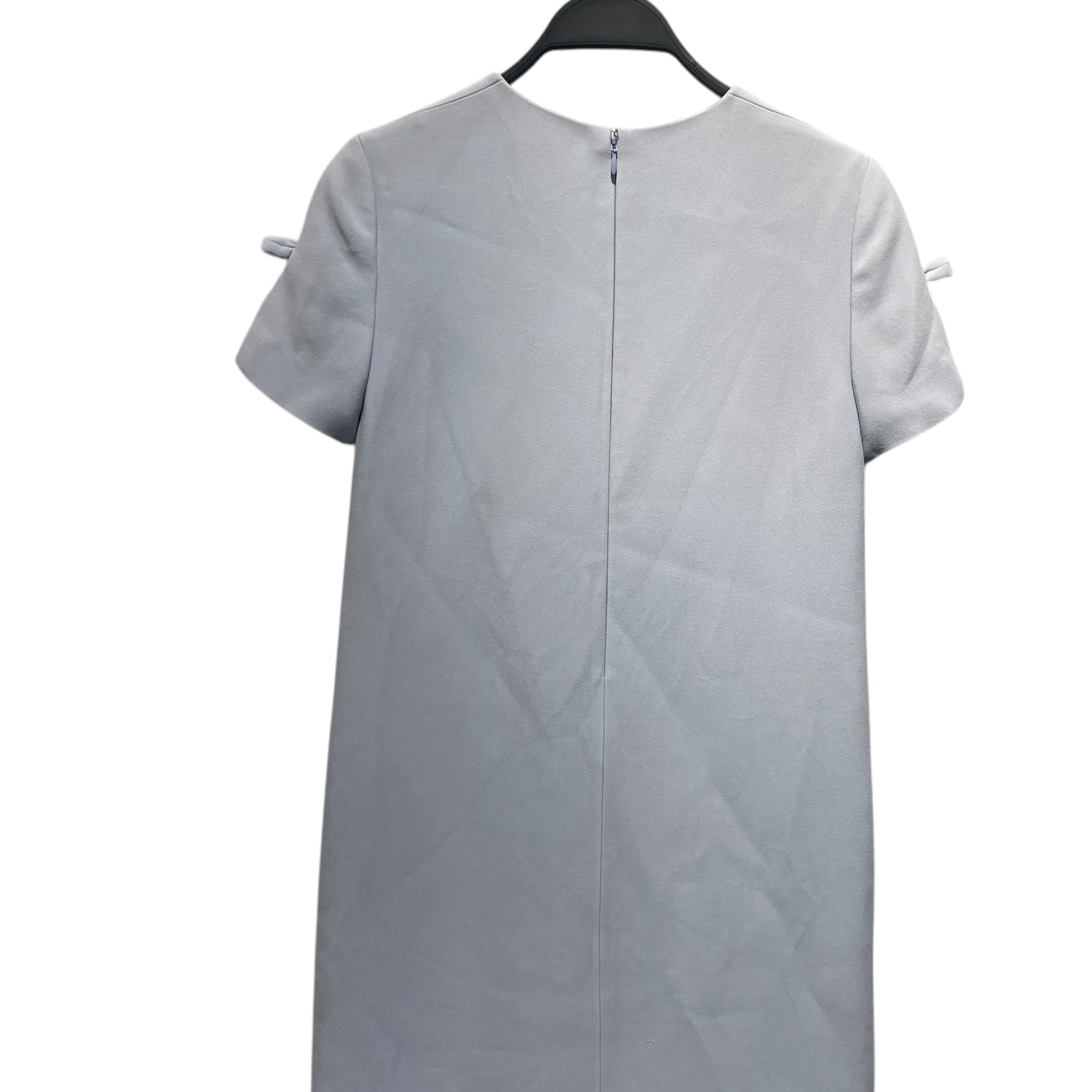 MIU MIU/SS Dress/36/Polyester/BLU/cutout crew neck view 2