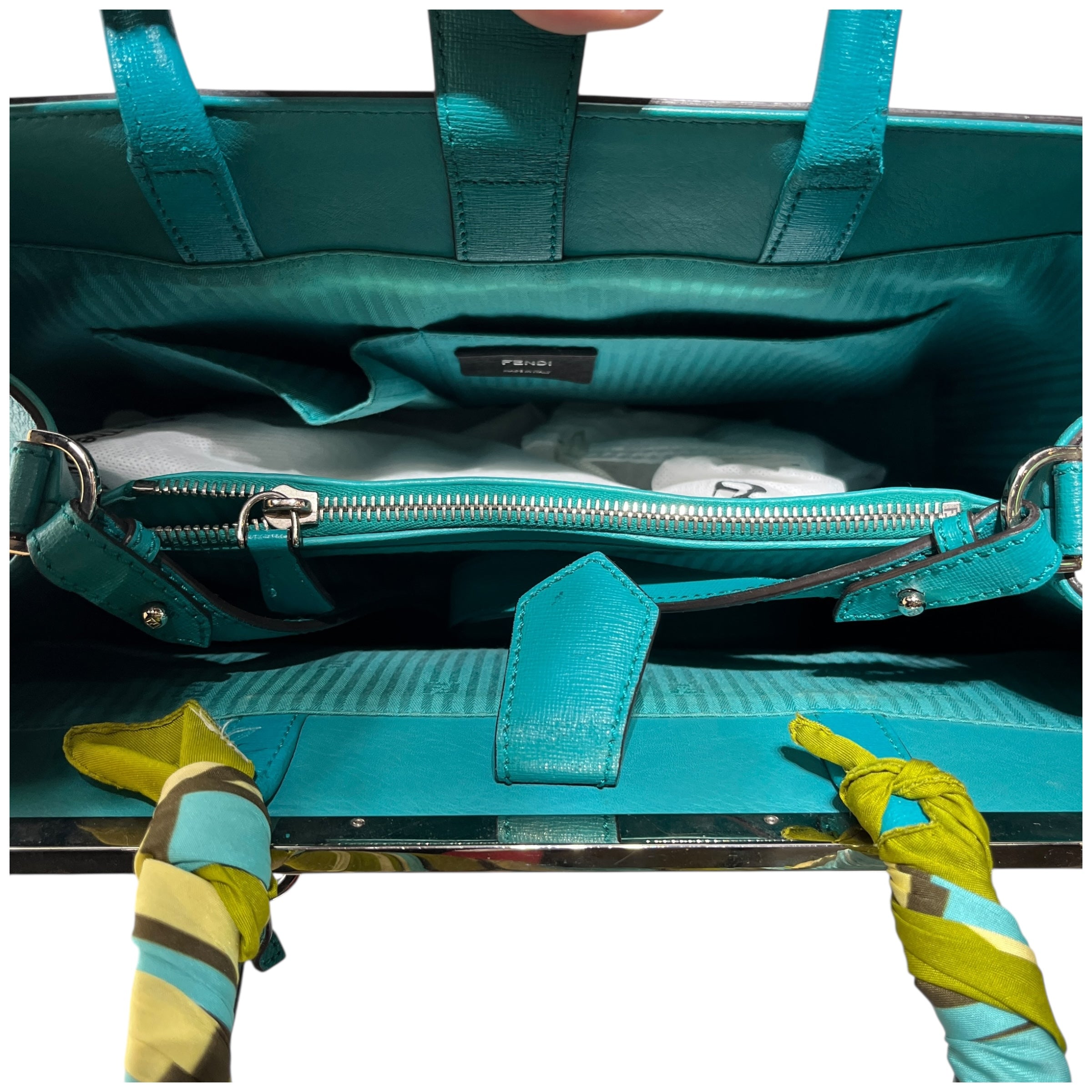 FENDI/Tote Bag/Leather/BLU/TURQUOISE TOUJOURS view 5
