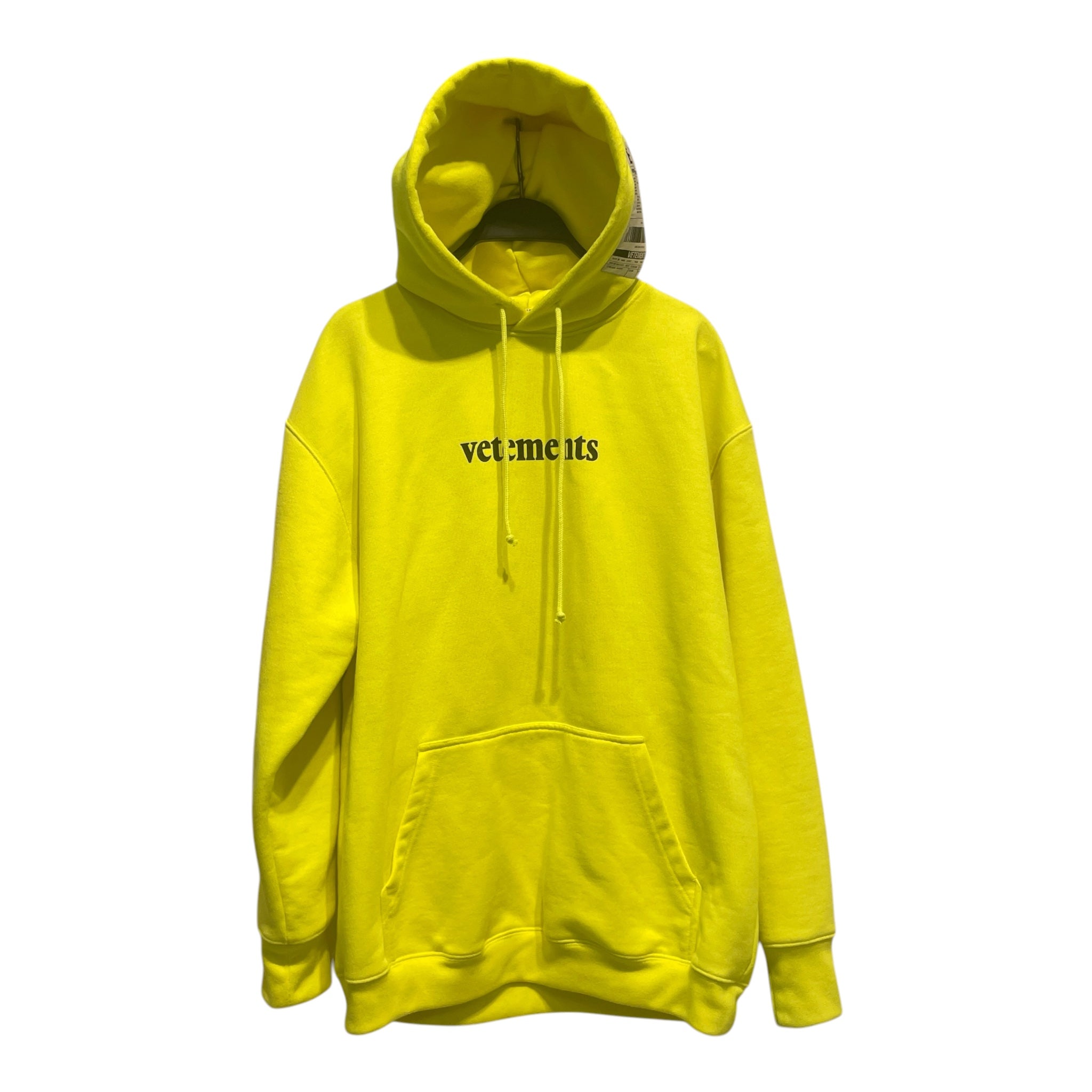 VETEMENTS/Hoodie/S/Cotton/YEL/LOGO/DEMNA GVASALIA view 1