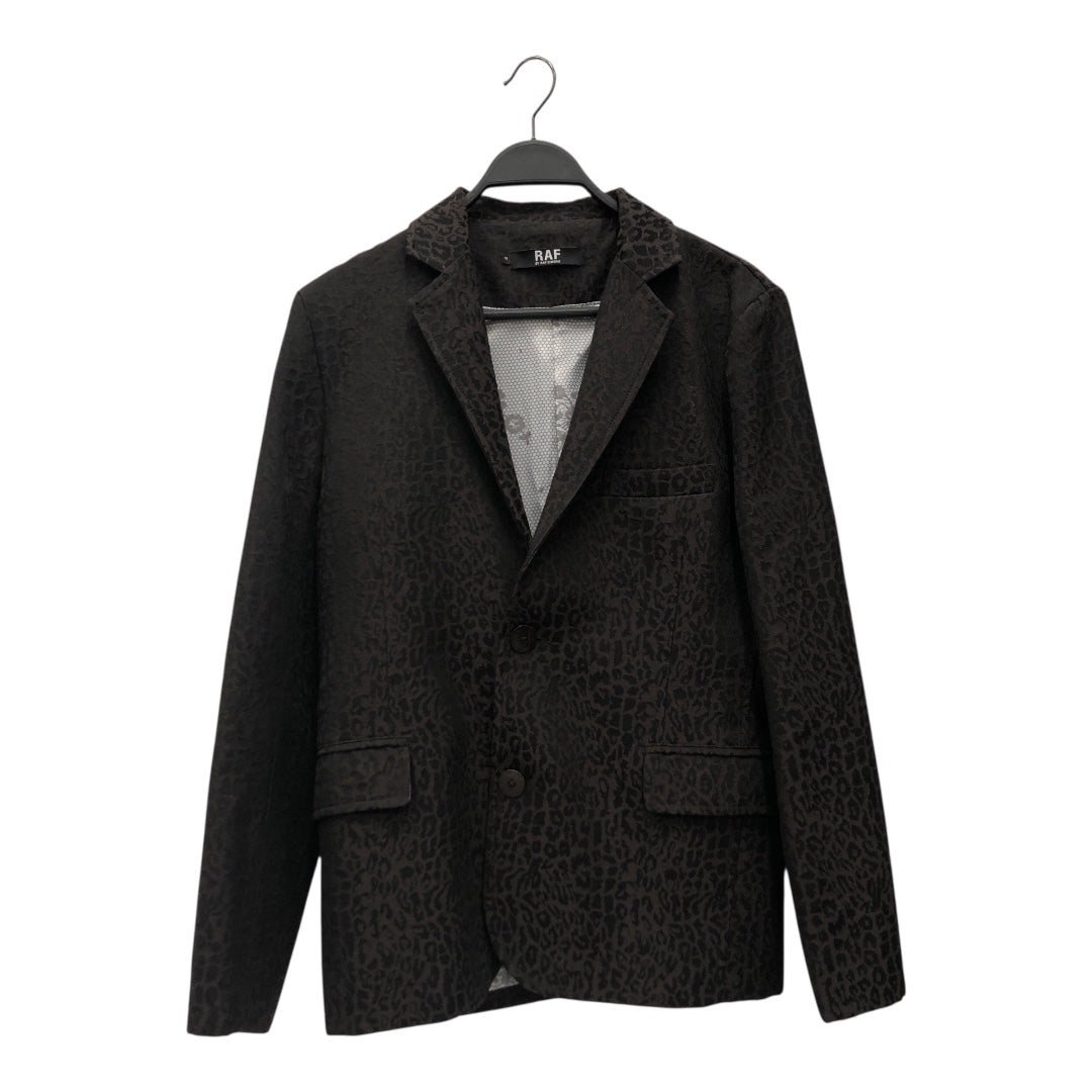 RAF SIMONS/Jacket/2/Wool/BRW/Leopard/ view 1