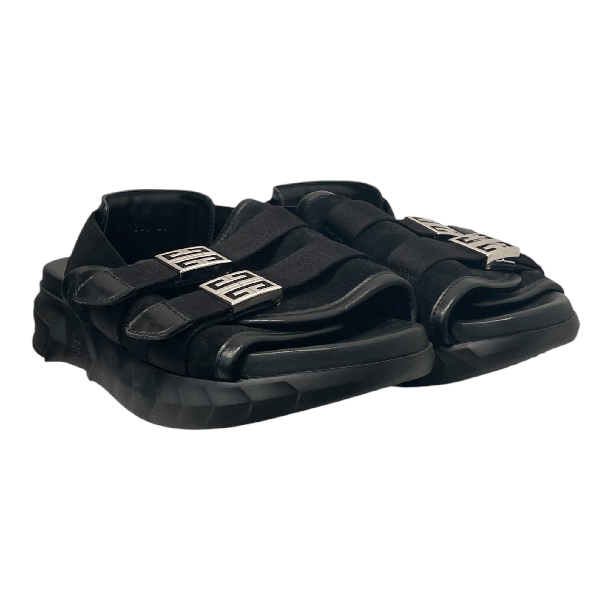 GIVENCHY/Sandals/EU 39/BLK/lgo hardware sandals view 1