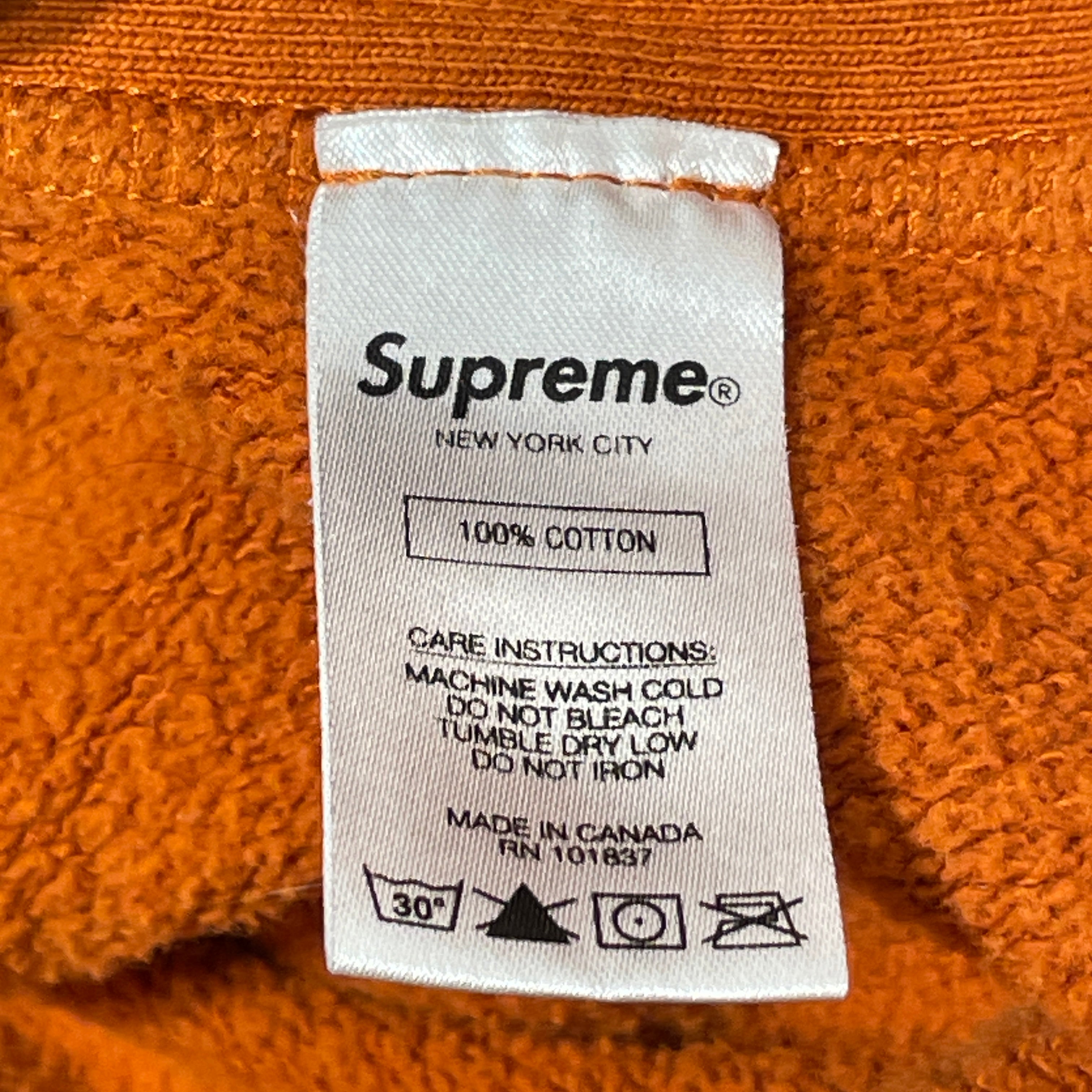 Supreme/Hoodie/M/Cotton/ORN/gonz logo view 6