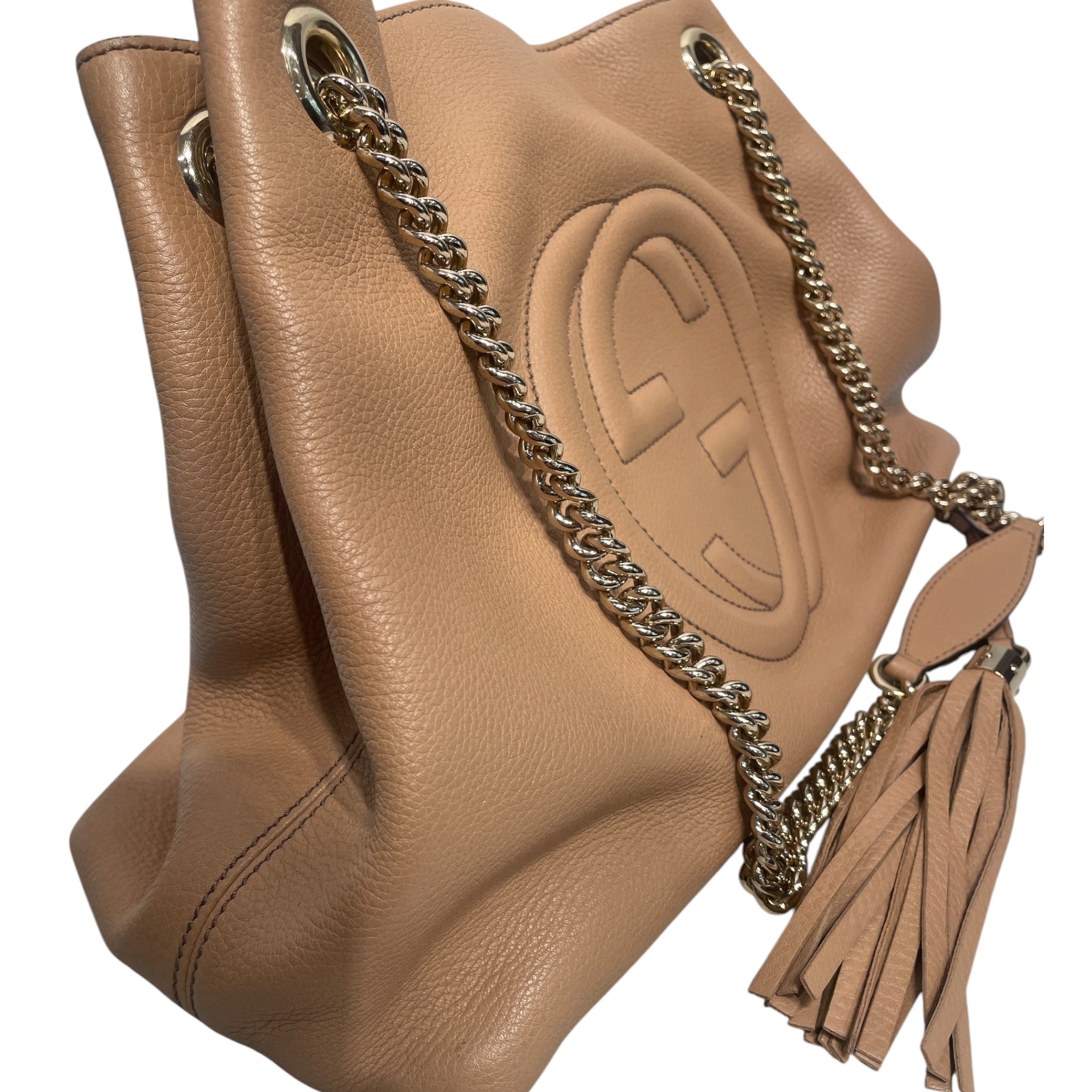GUCCI/Tote Bag/Leather/BEG/SOHO MEDIUM view 6