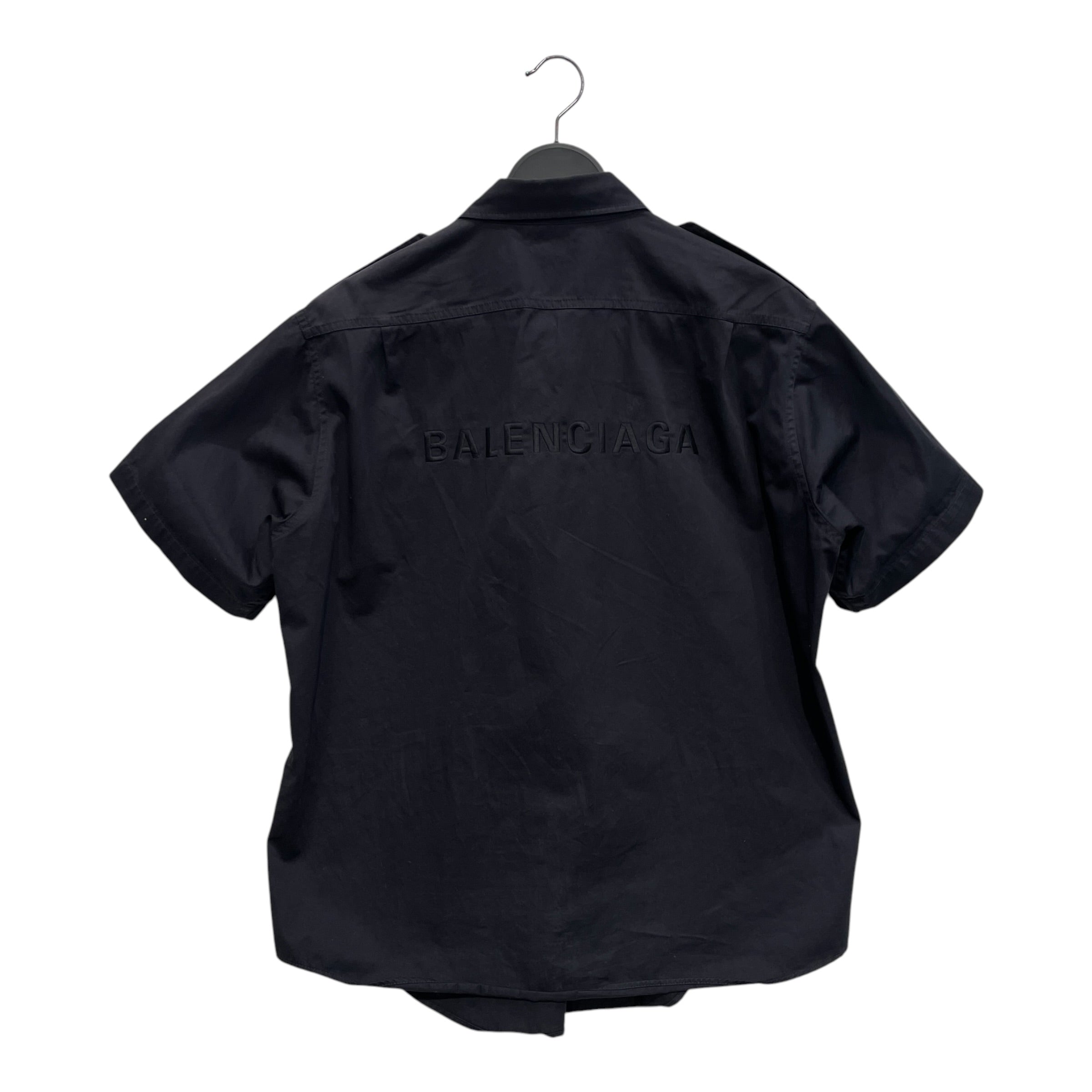 BALENCIAGA/LS Shirt/42/Cotton/WHT/BB LS WHT HIGH SIDE SLIT SHIRT view 2