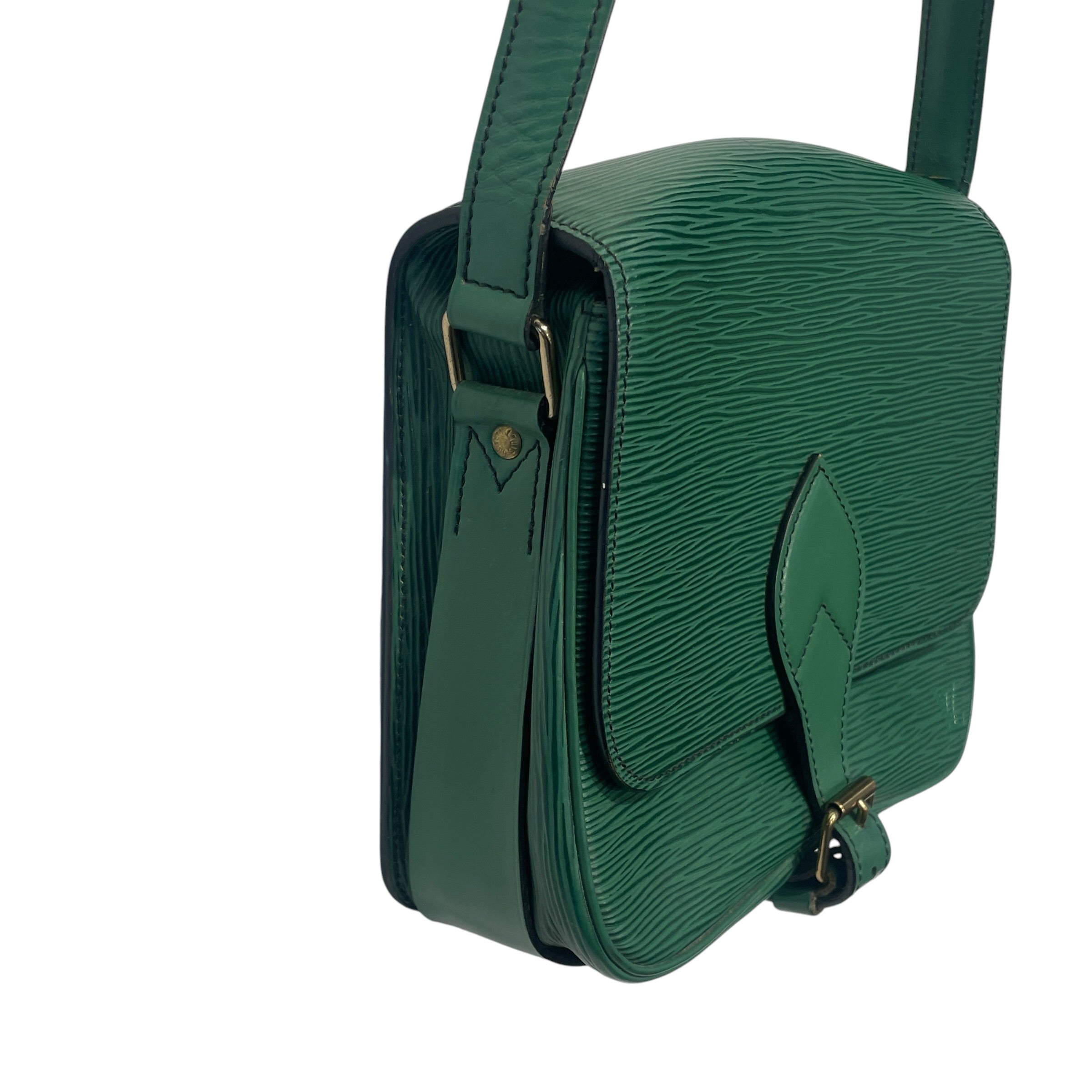 LOUIS VUITTON/Cross Body Bag/Leather/GRN/CARTOUCHIERE/EPI LEATHER/GOLD view 6