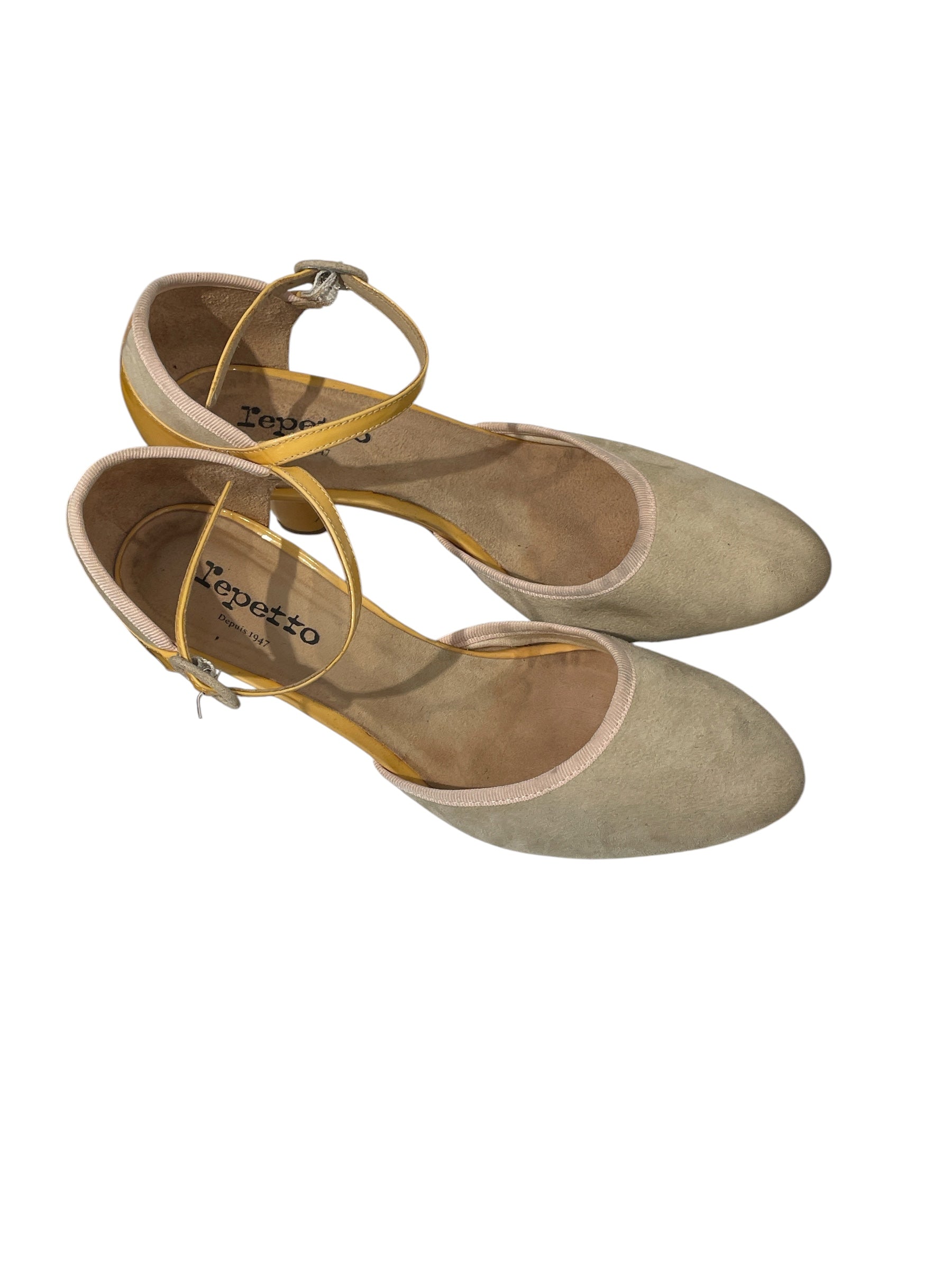 repetto/Heels/EU 40/Suede/YEL/TRI/COLOR ANKLE STRAP view 3