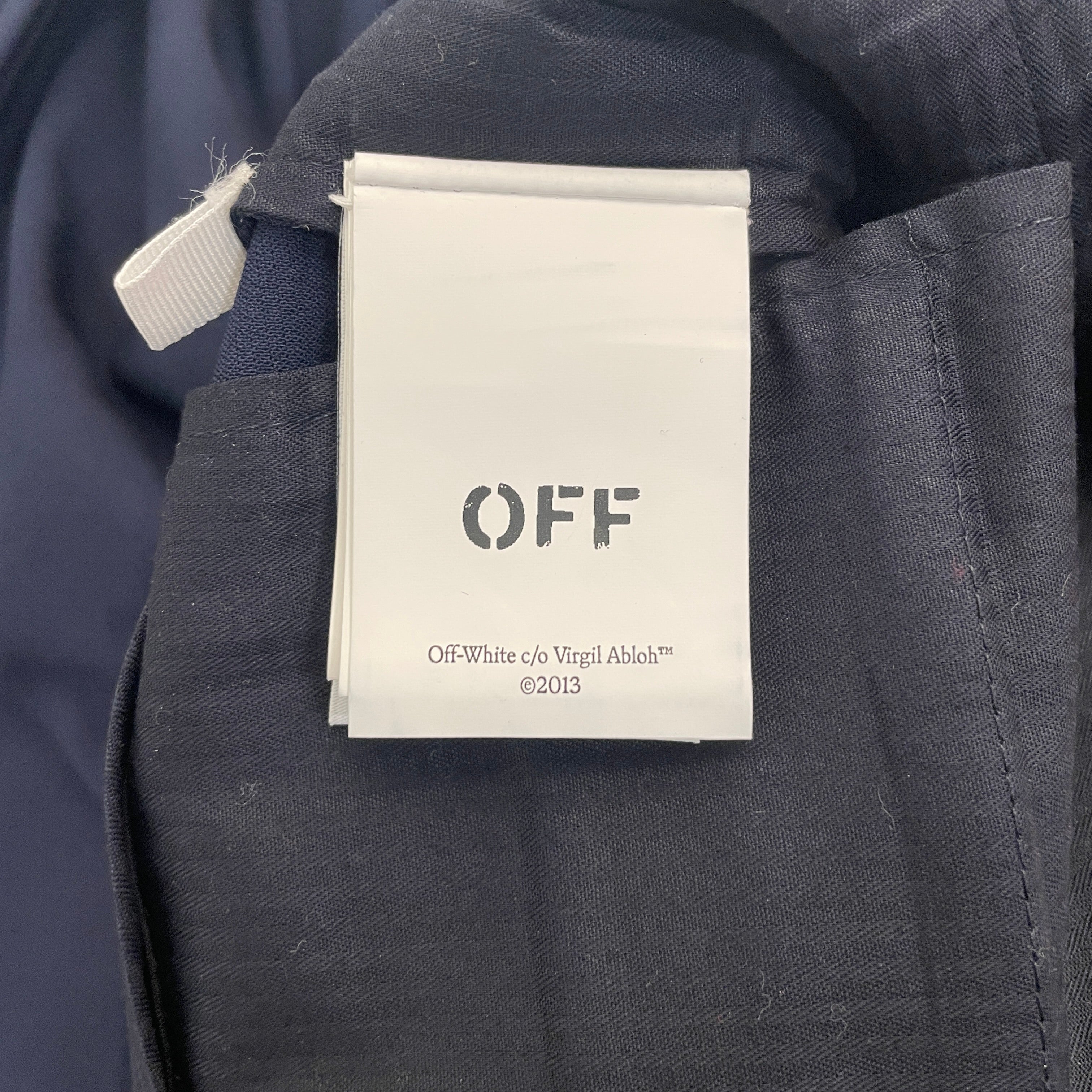 OFF-WHITE/Slacks/46/Cotton/NVY/ view 5