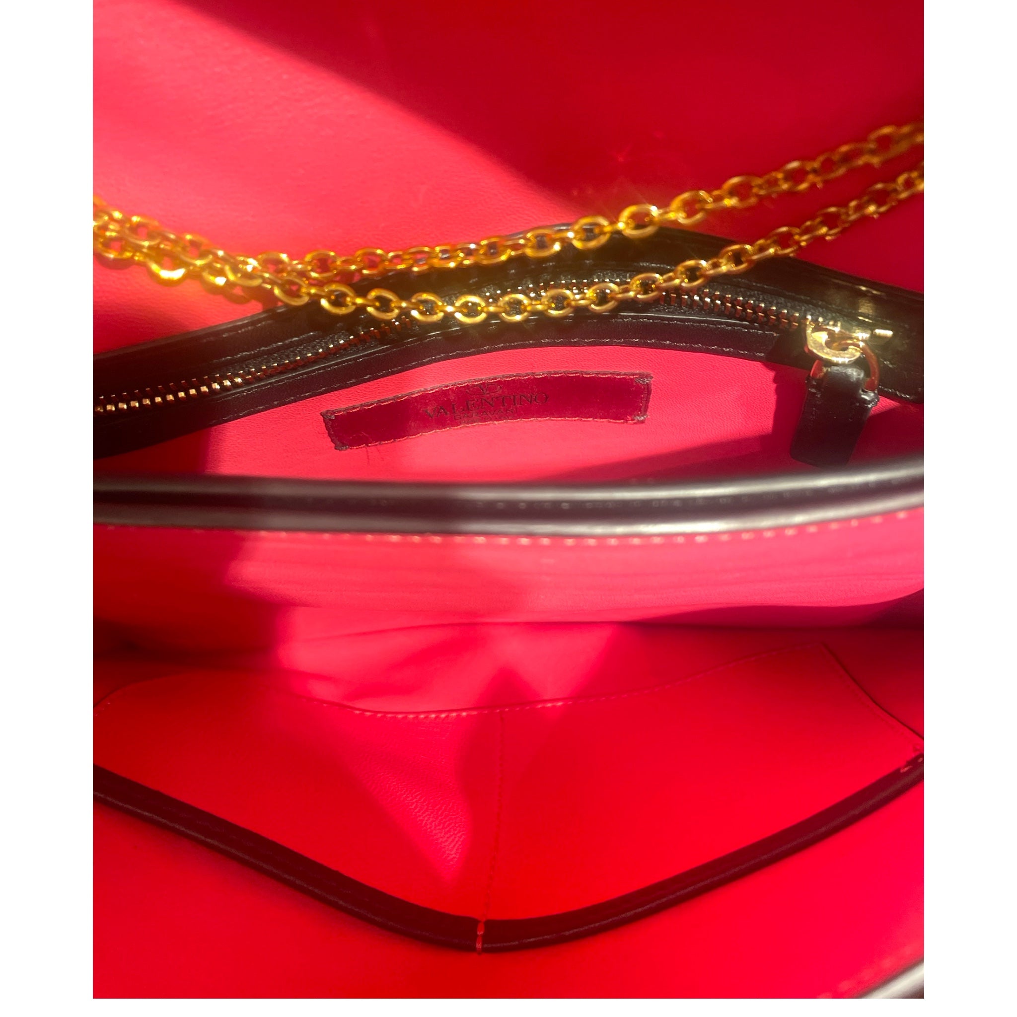 VALENTINO GARAVANI/Cross Body Bag/Polka dot/Leather/MLT/Carmen Polka Dot Chain Bag view 3