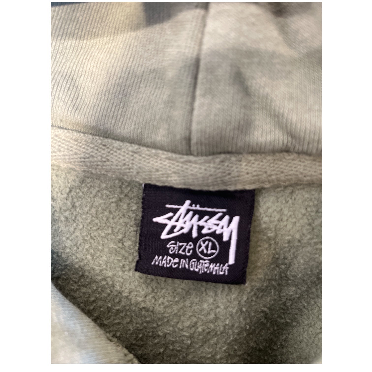 STUSSY/Hoodie/XL/Cotton/GRN/stussy logo green font view 3