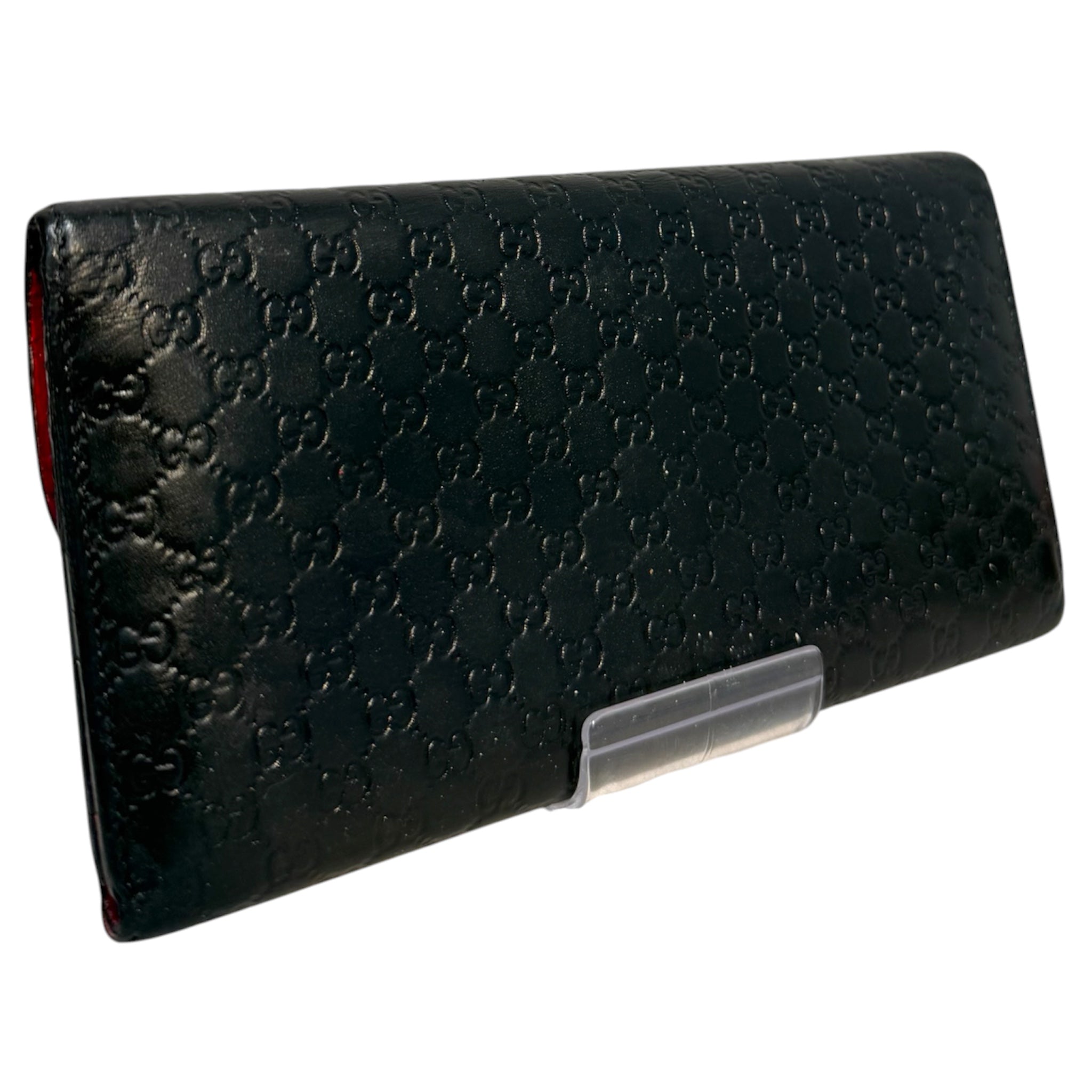 GUCCI/Long Wallet/Monogram/Leather/BLK/Microguccissima view 2