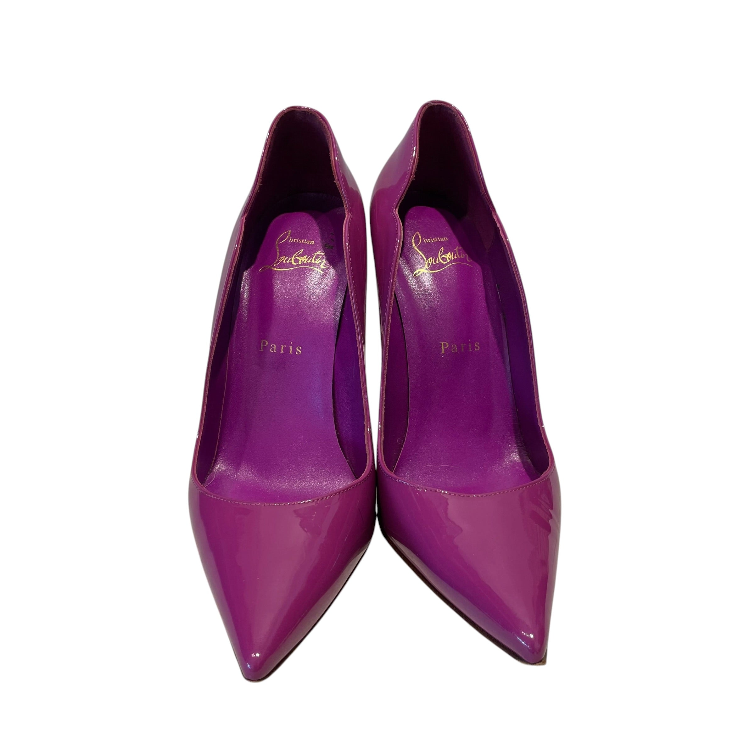 Christian Louboutin/Heels/EU 38/Leather/PPL/Hot Chick - Lipstick Heel view 3
