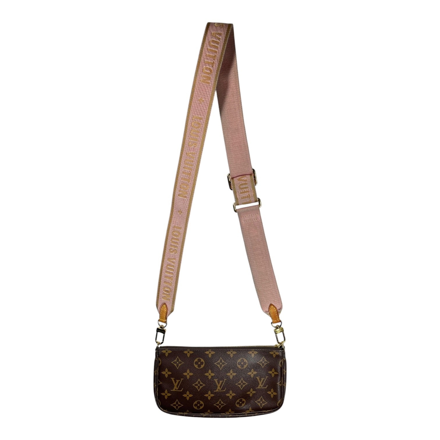 LOUIS VUITTON/Cross Body Bag/Monogram/Leather/BRW/Pochette Crossbody Bag view 2