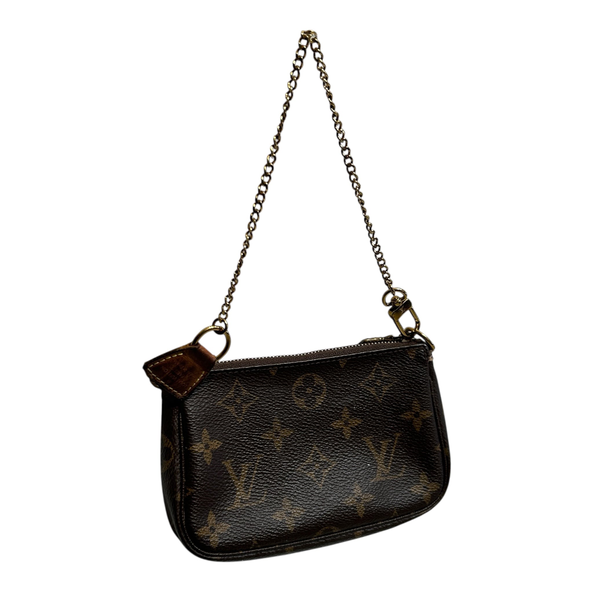 LOUIS VUITTON/Bag/Monogram/Leather/BRW/Zip Pouch Wristlet view 9