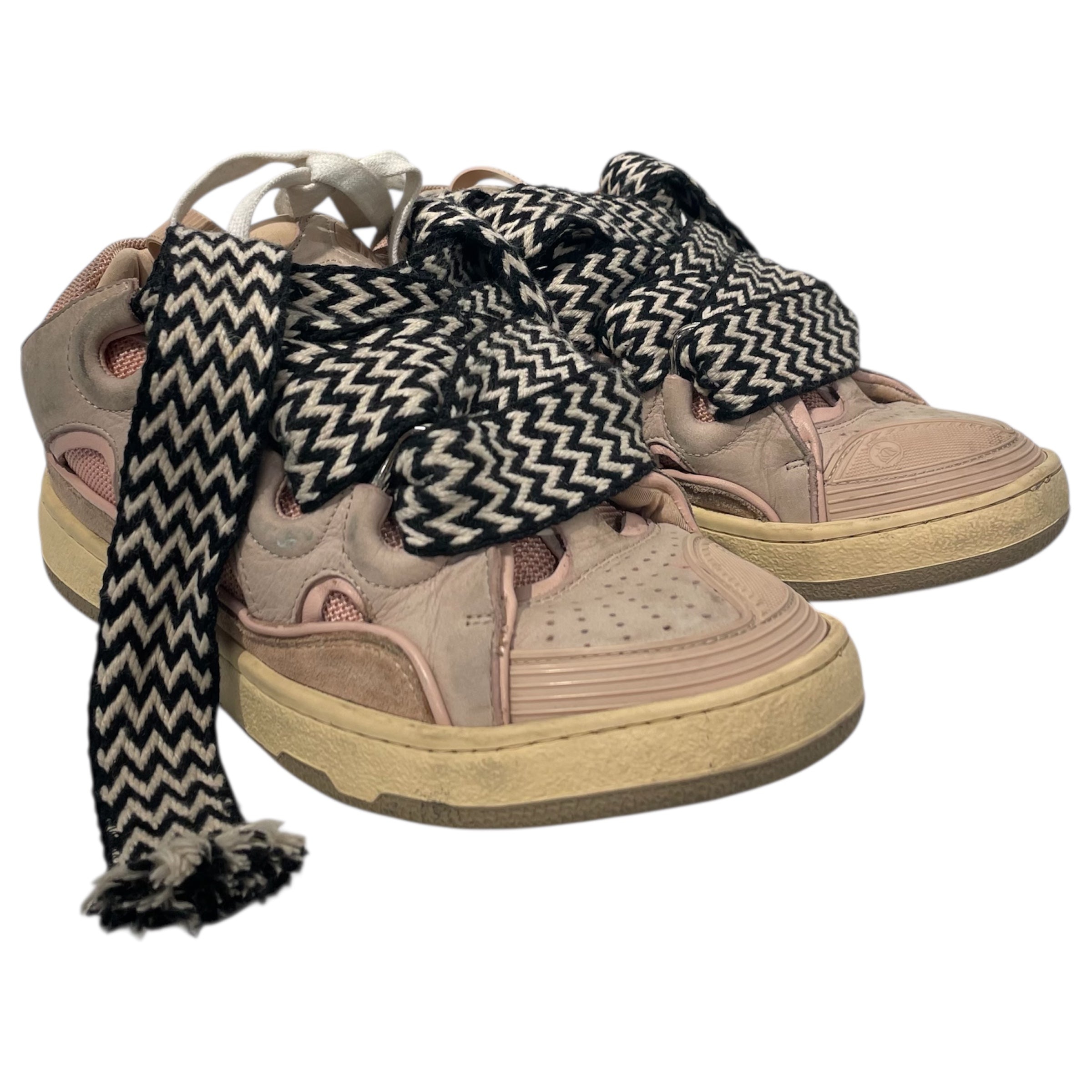 LANVIN/Low-Sneakers/EU 36/Cotton/PNK/ view 1